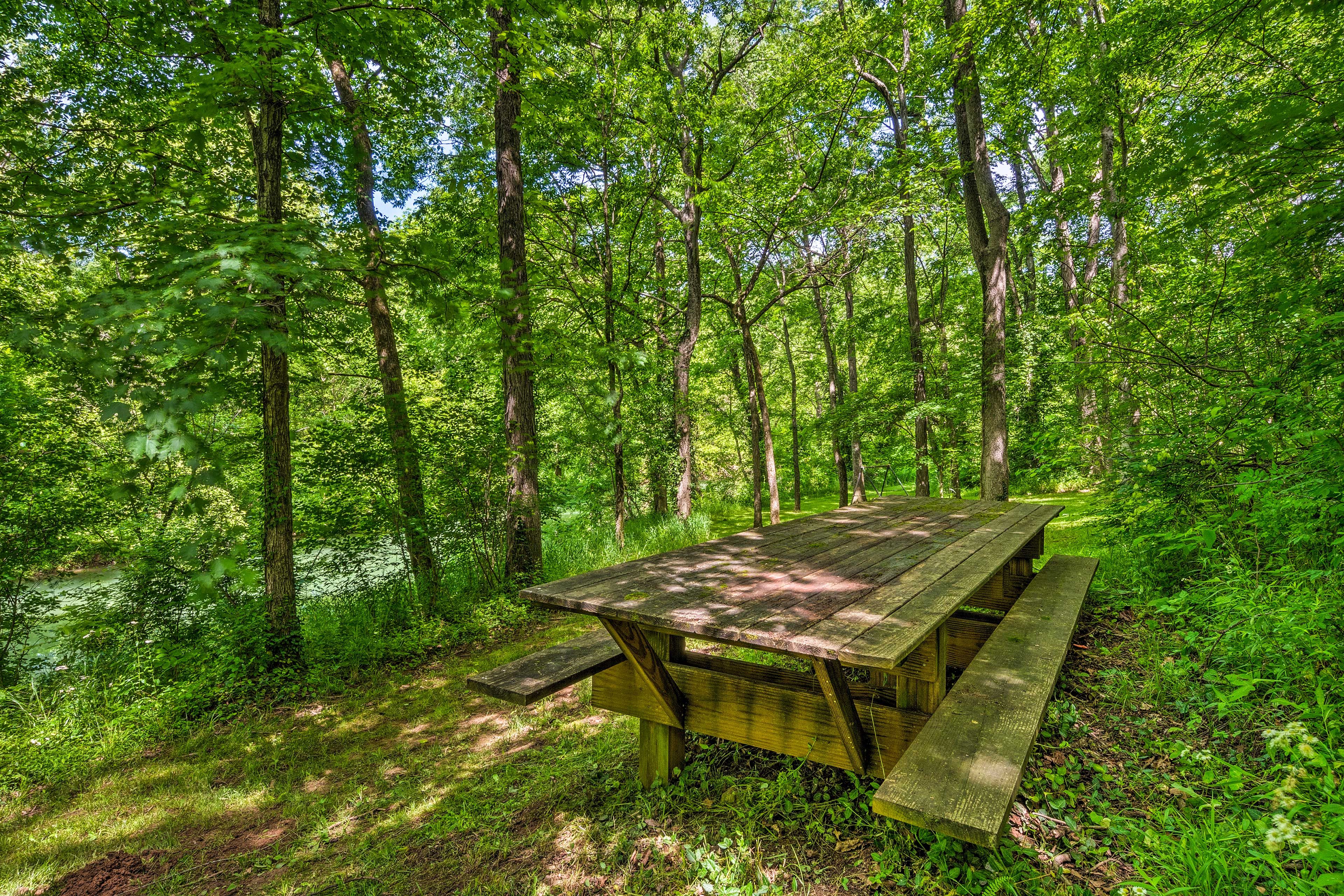 Host a creekside picnic.
