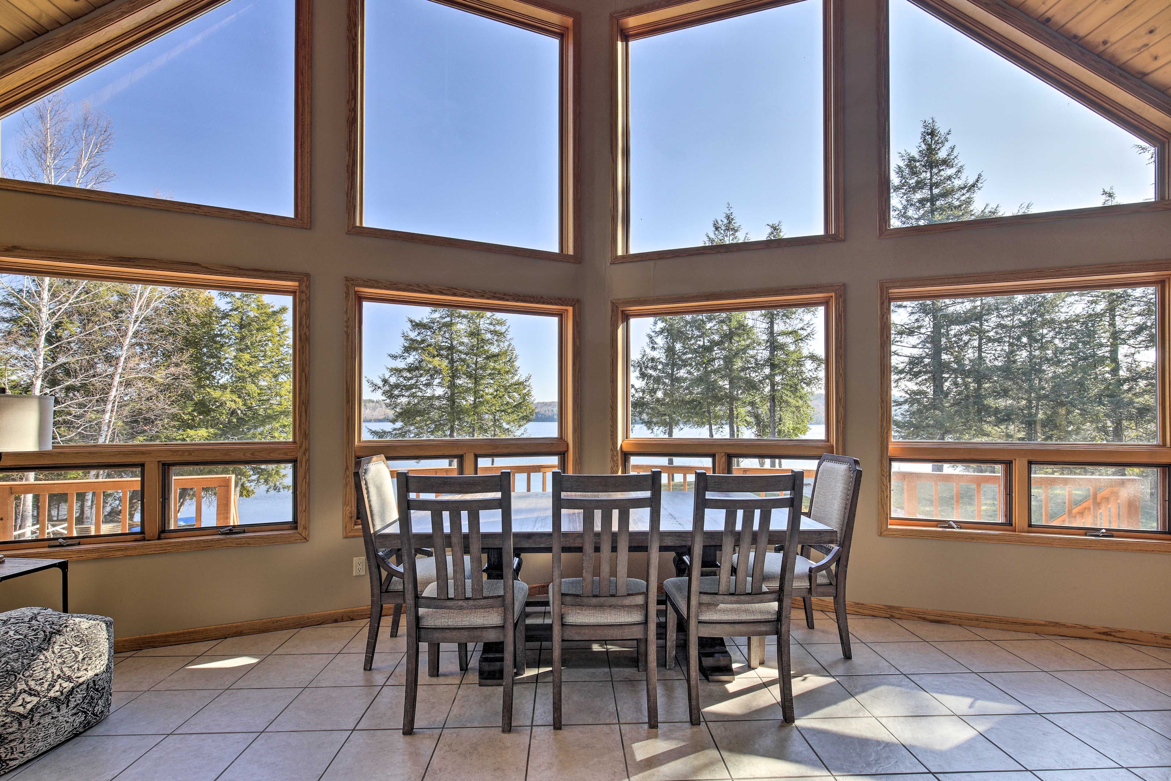Dining Area | Floor-to-Ceiling Windows