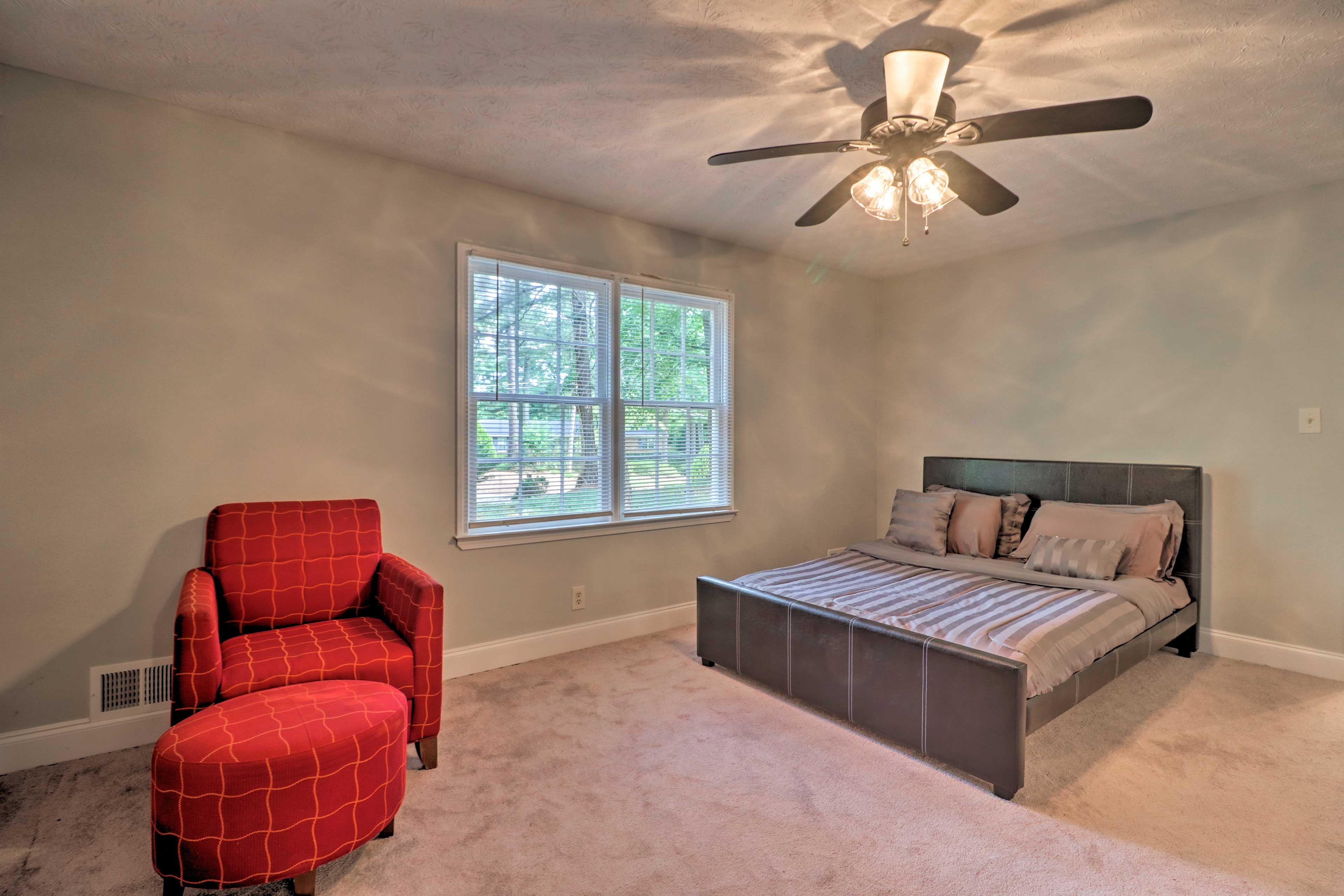 Break open your favorite book for some reading in the comfy armchair.