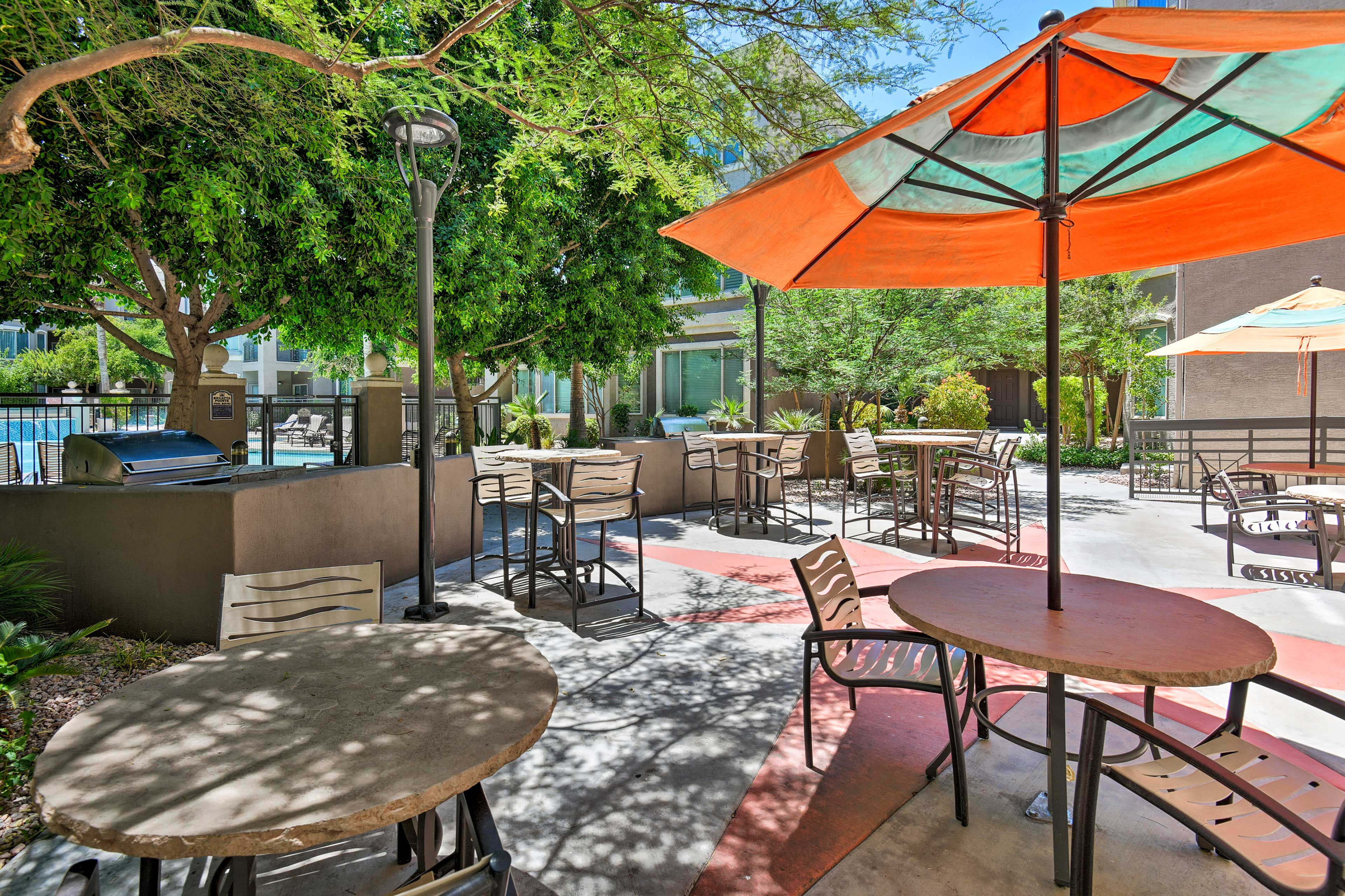 Enjoy your lunch outdoors.