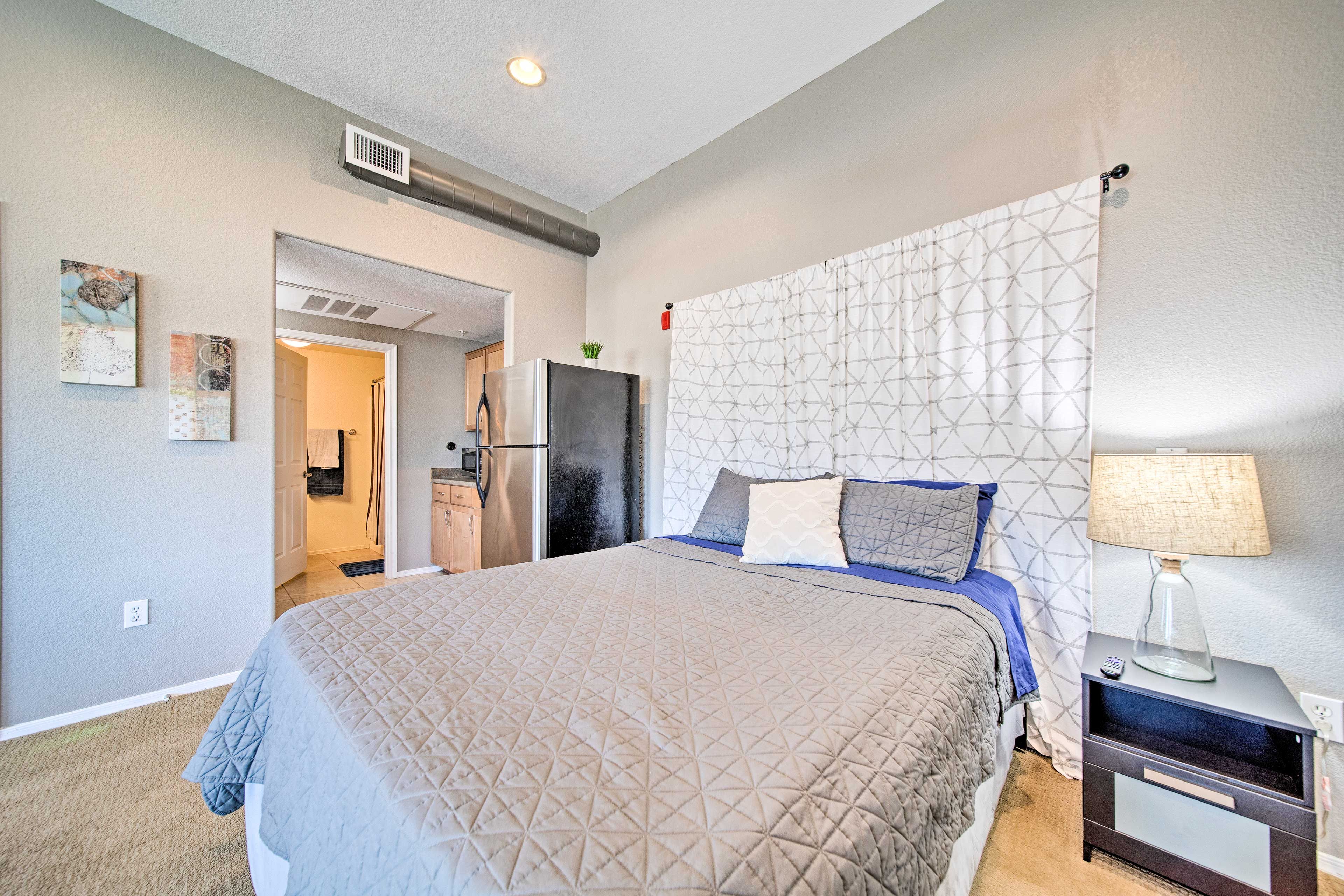The unit has central air conditioning.