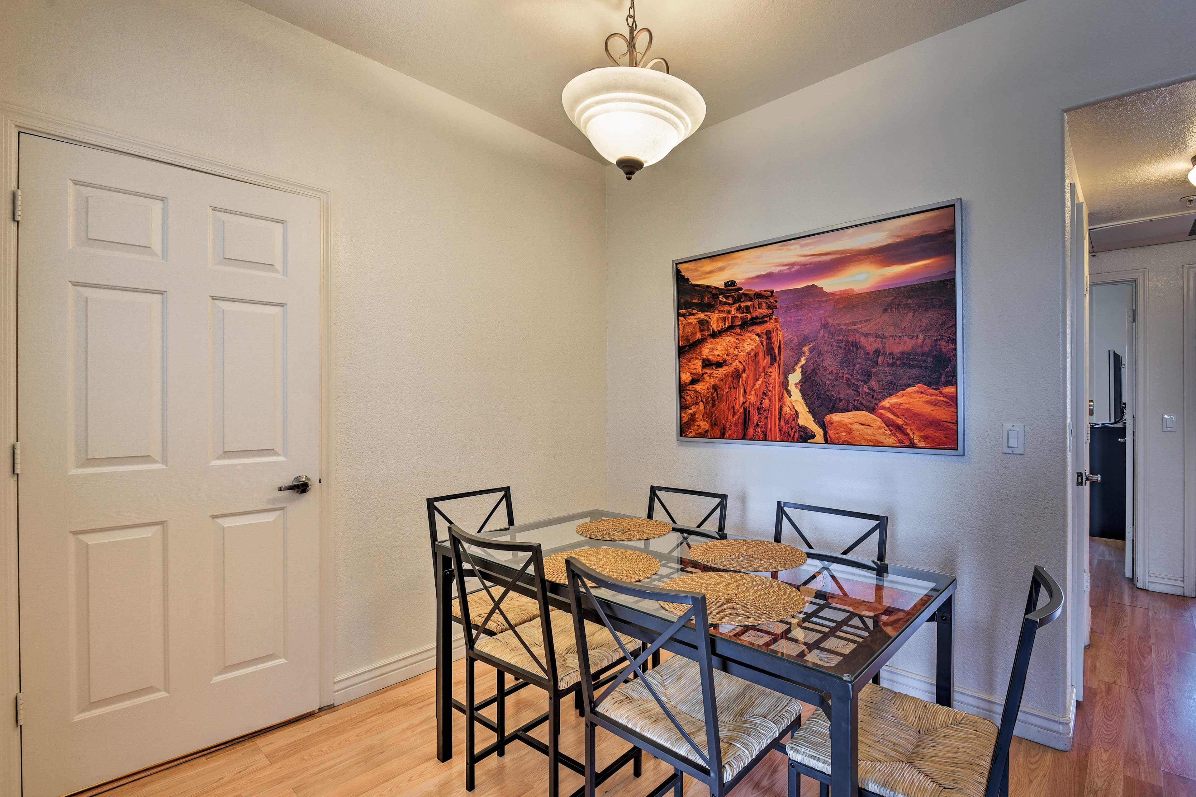 This spacious abode has plenty of room for your belongings.