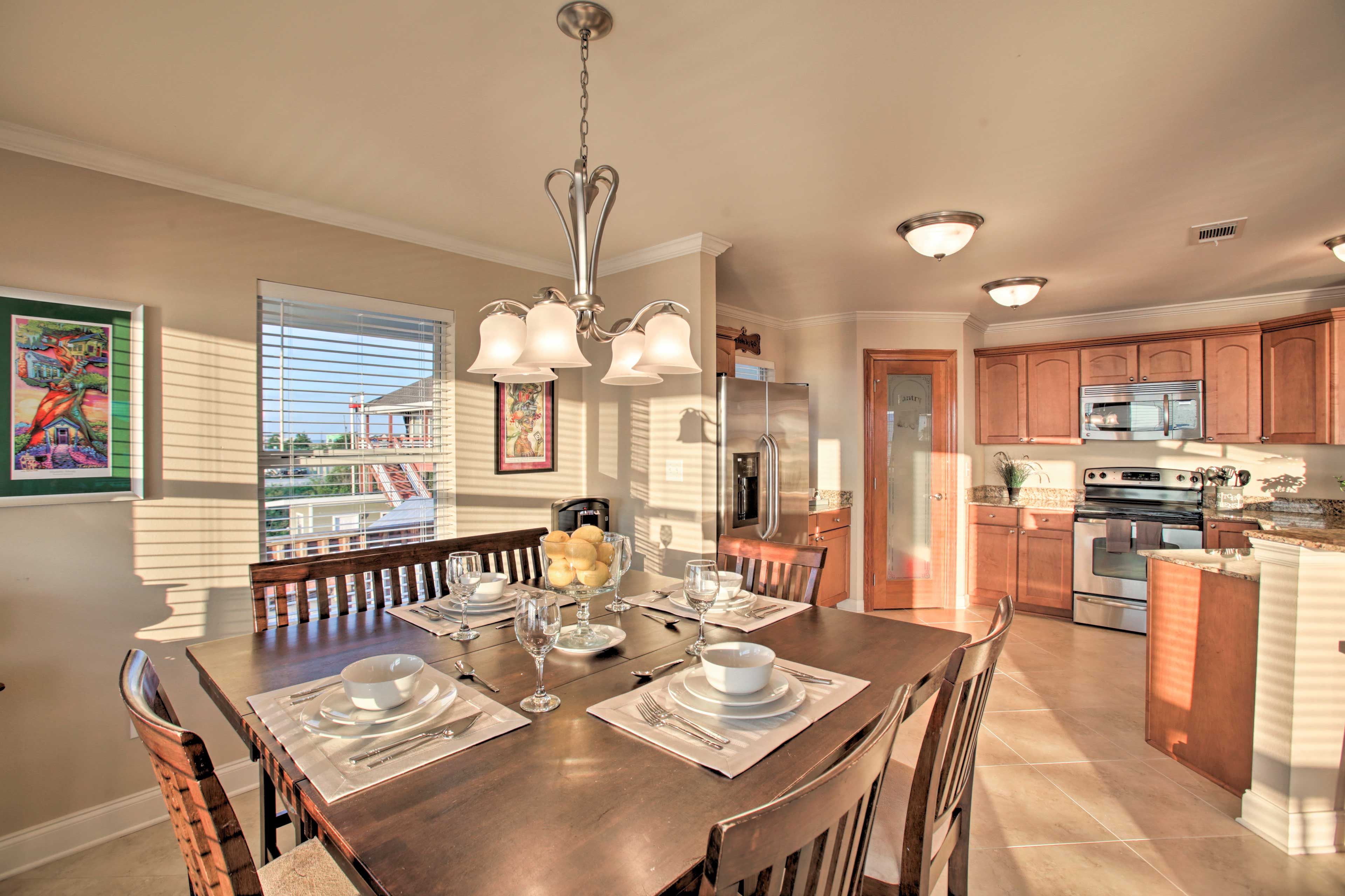 Set the table to enjoy home-cooked meals!