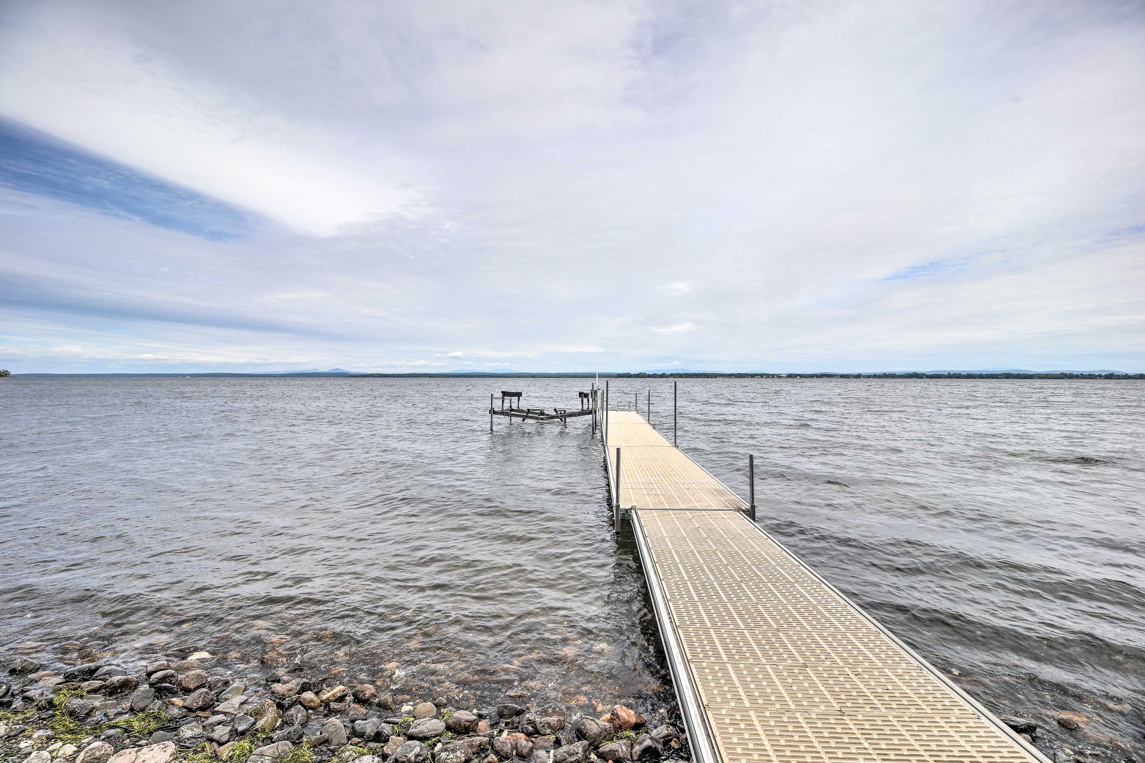 Private Dock | Lake Champlain