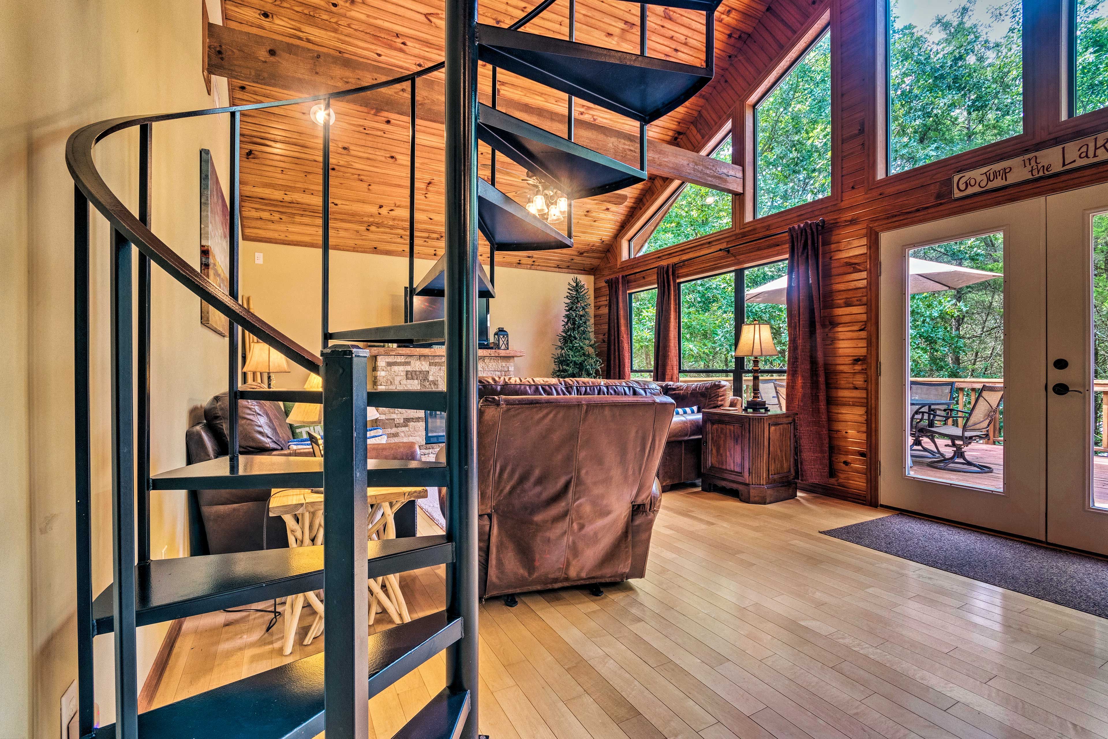 Spiral Staircase to Loft