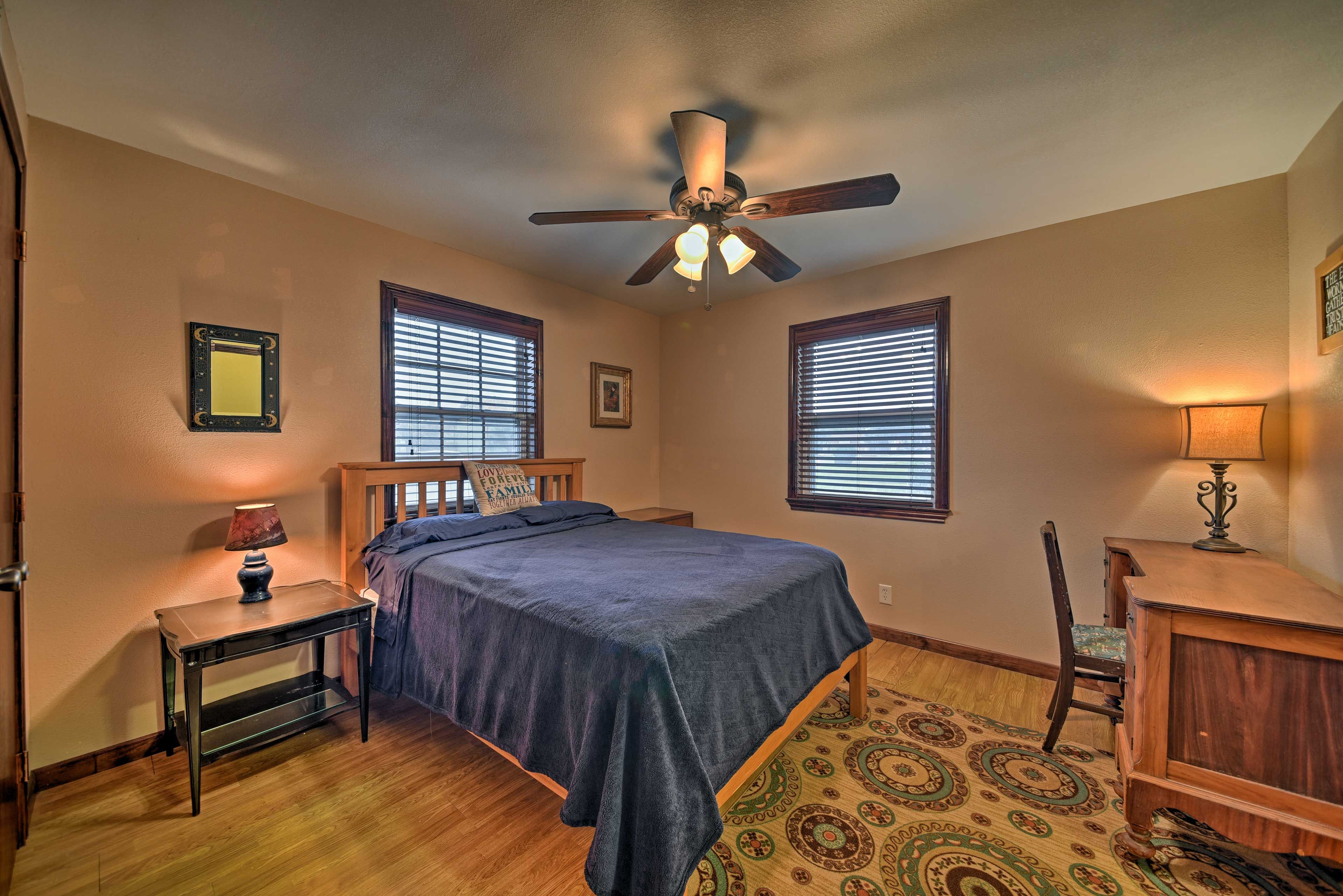 Enjoy your own space in bedroom 3 with a queen-sized bed.