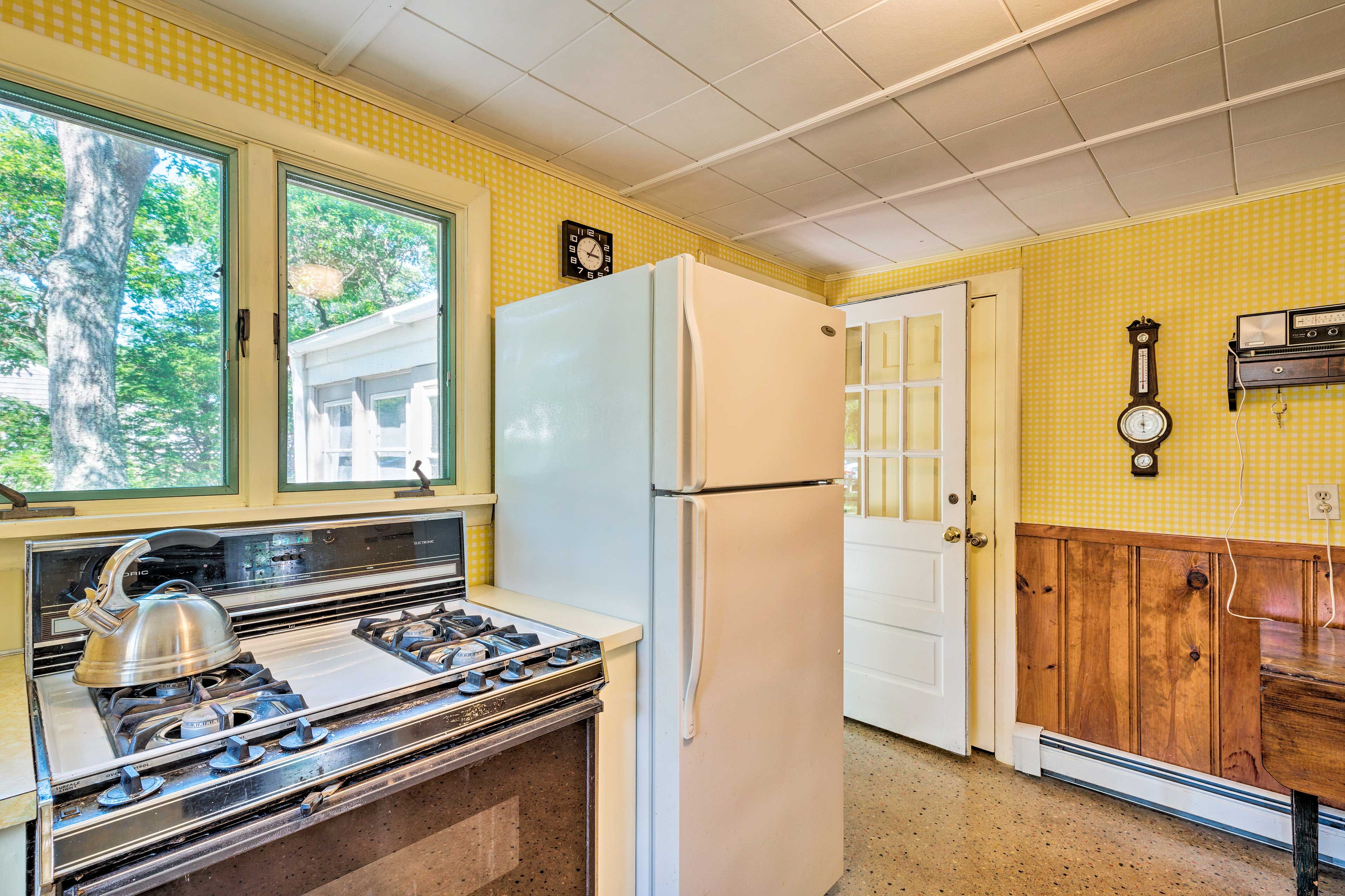 Stock the fridge with food for your stay.