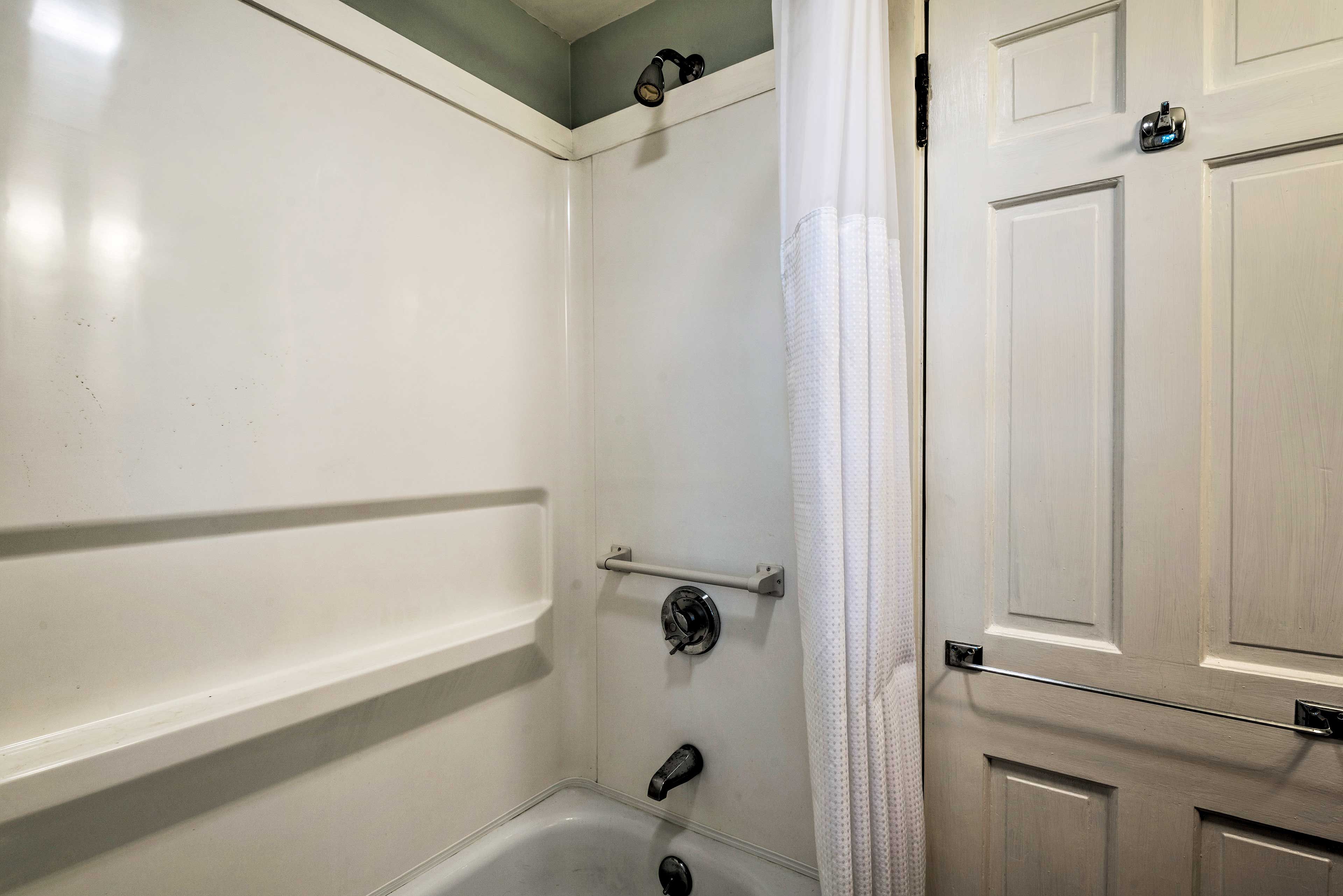 Rinse off lingering sand in the shower.