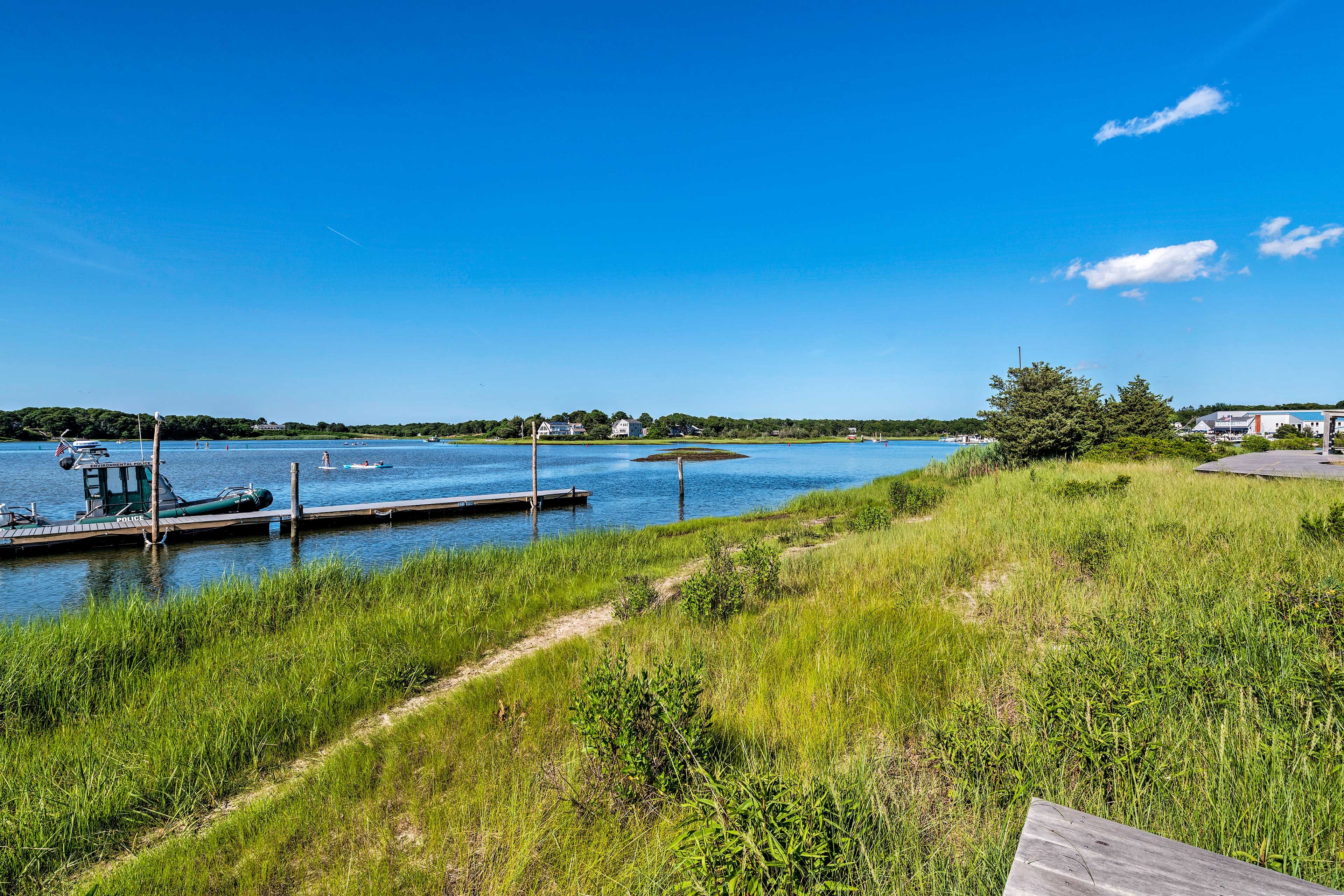 Walk along Long Pond near to this home.