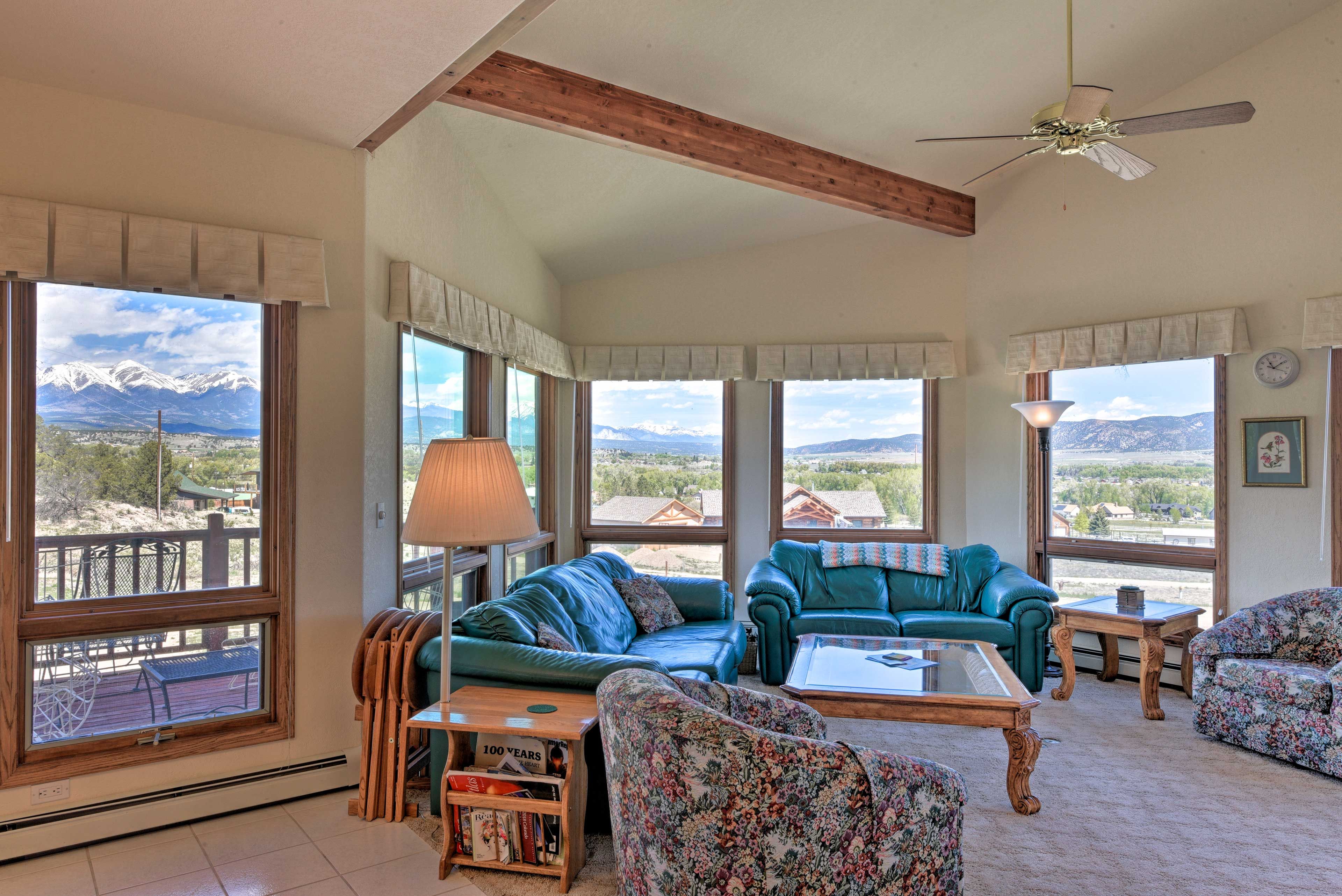 There are 4 bedrooms, 3 bathrooms, and space for 8 guests!