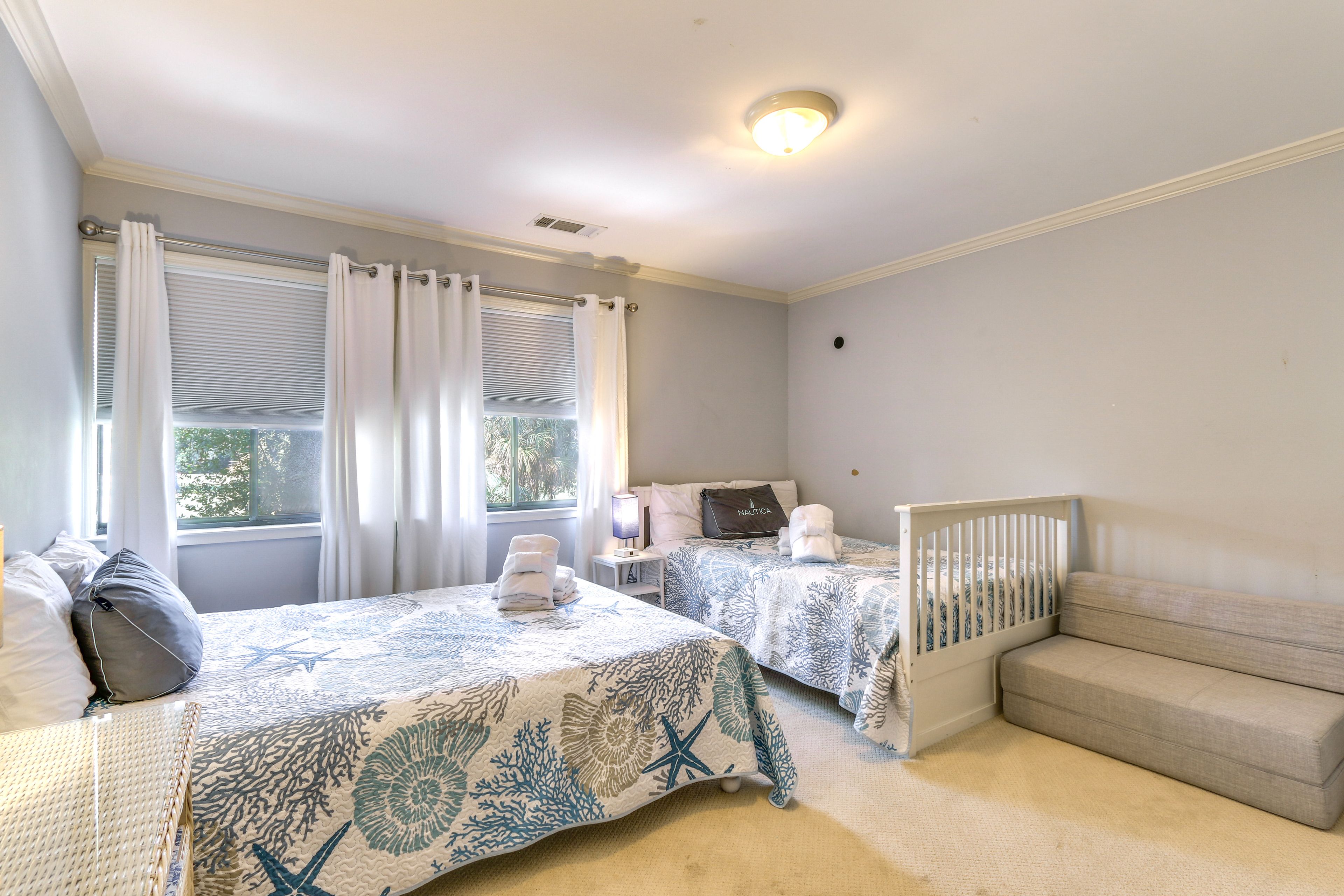Bedroom 3 | Queen Bed | Full Futon | Twin Rollaway Cot (Not Pictured)