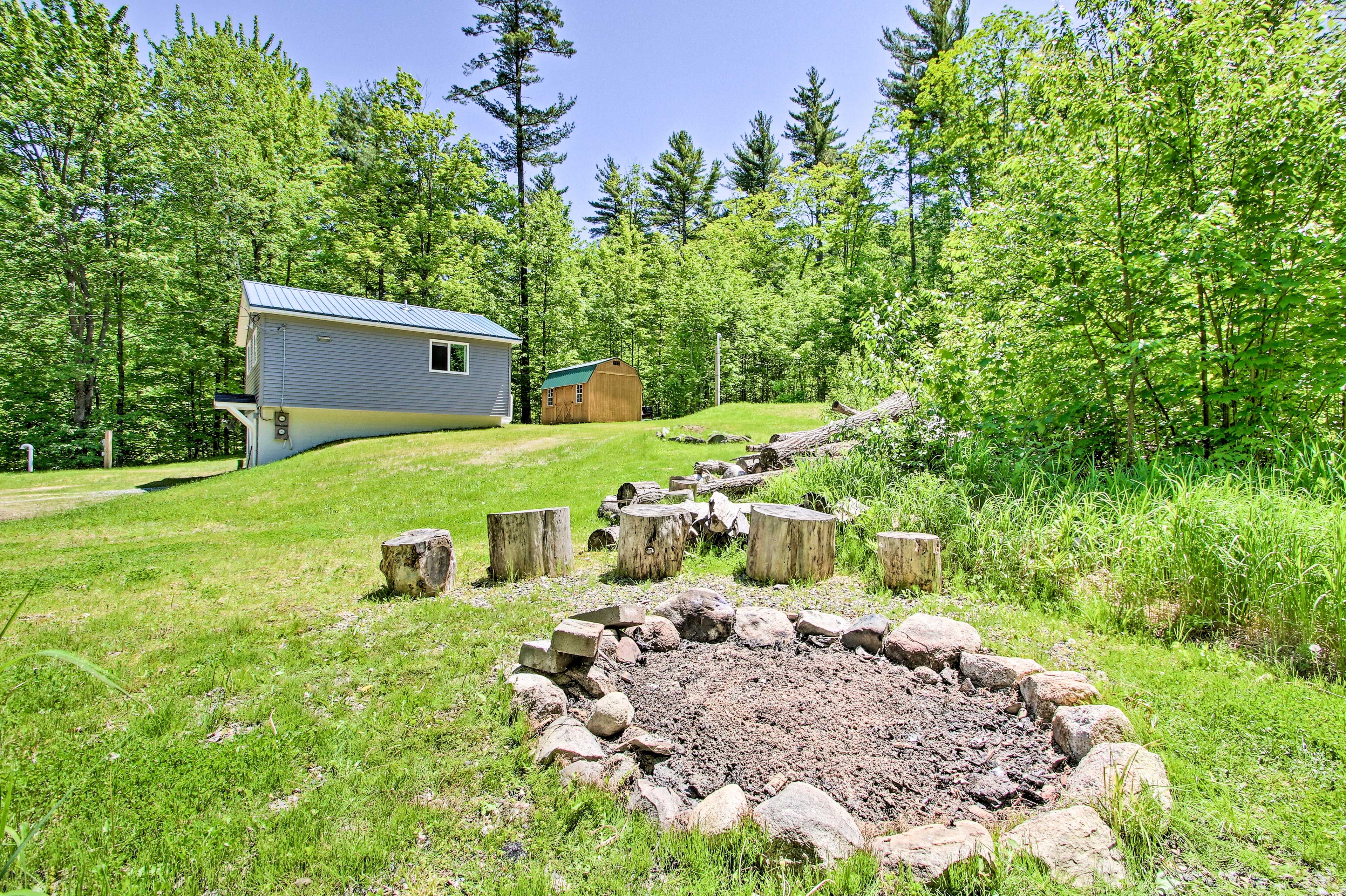 Gather around the fire pit to end each amazing day of vacation.