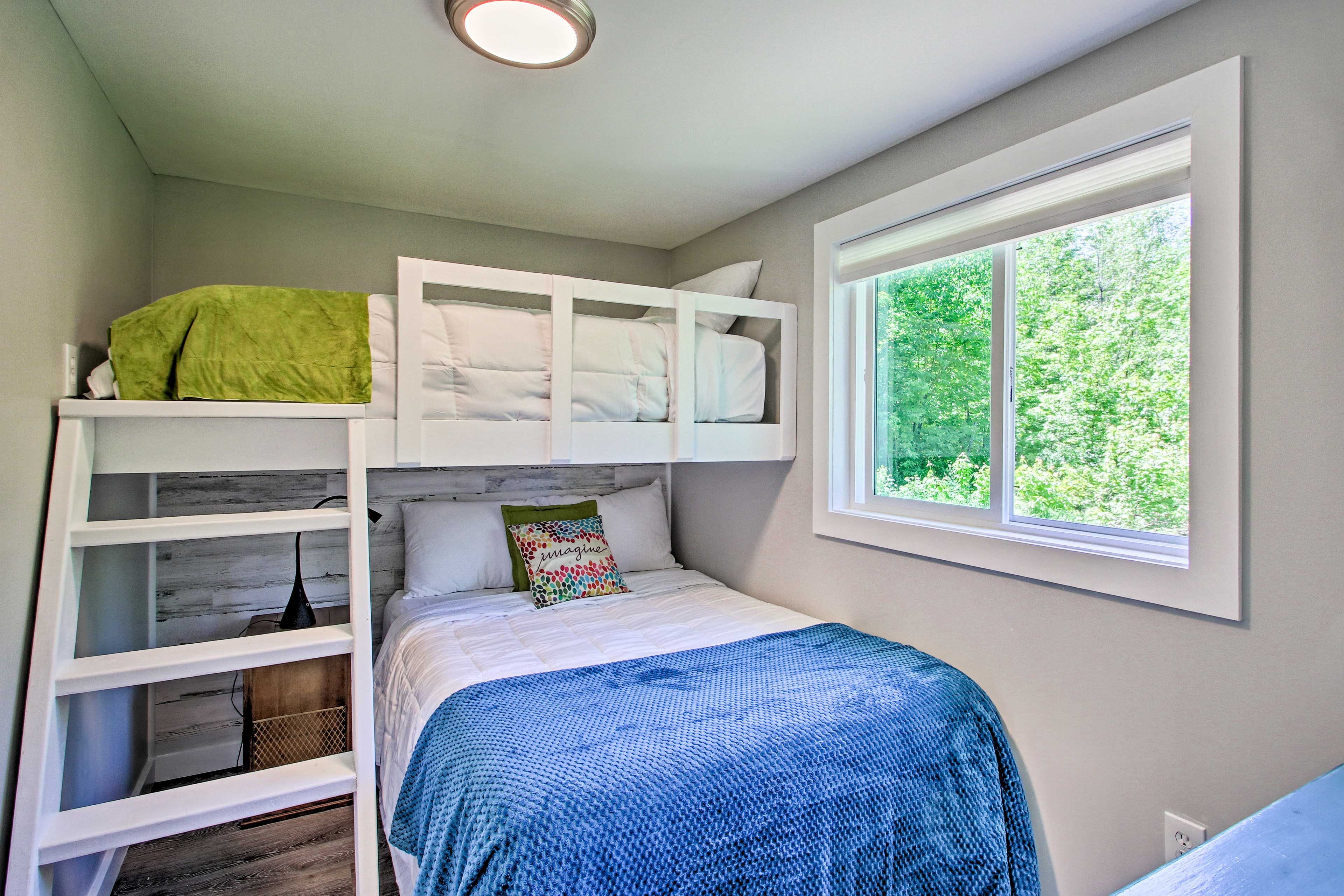 The second bedroom is perfect for your kids.