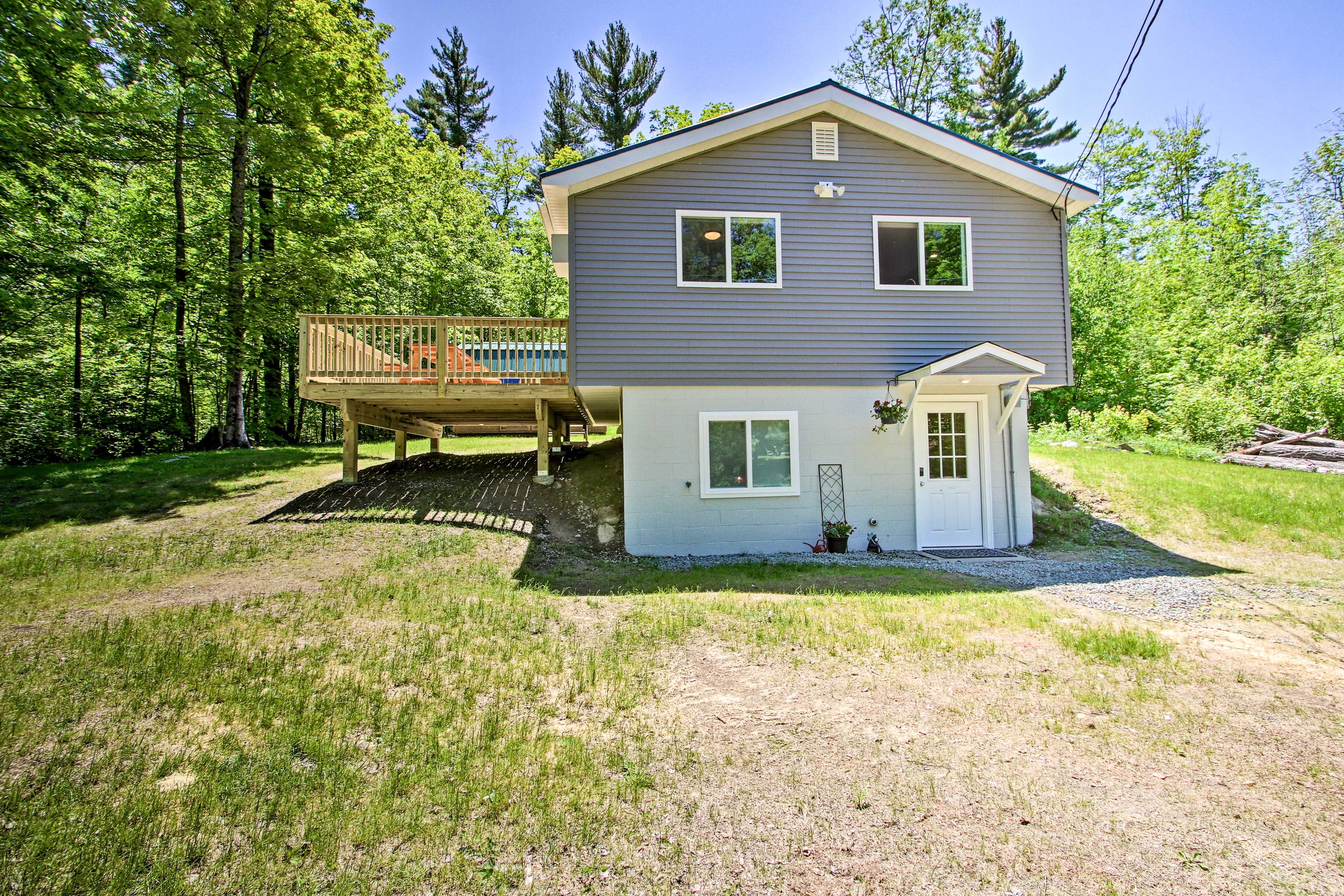The home is accessible through this downstairs door.