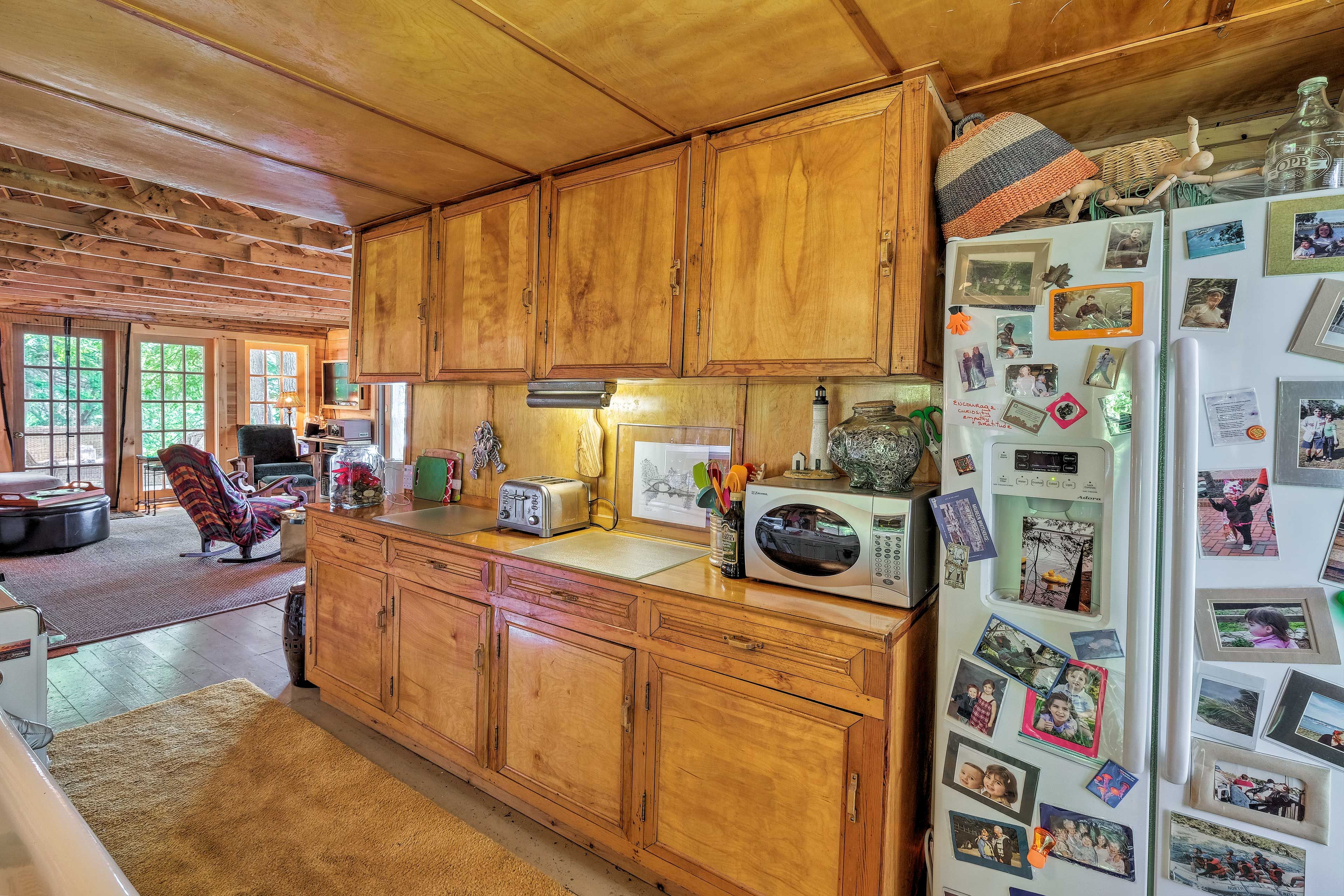 The kitchen is well-equipped with all the cooking essentials.
