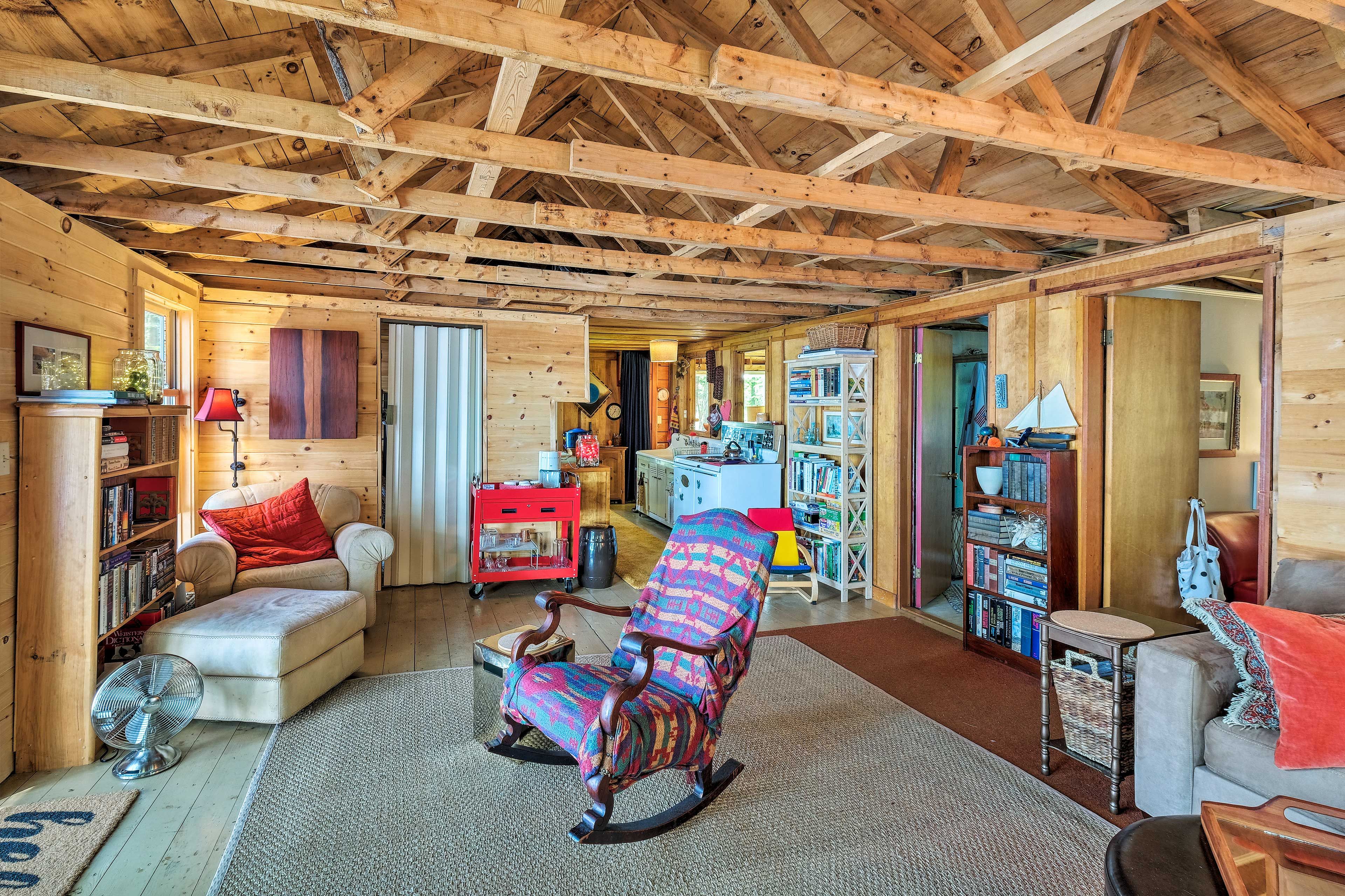 Settle in for a movie night after a day on the water.