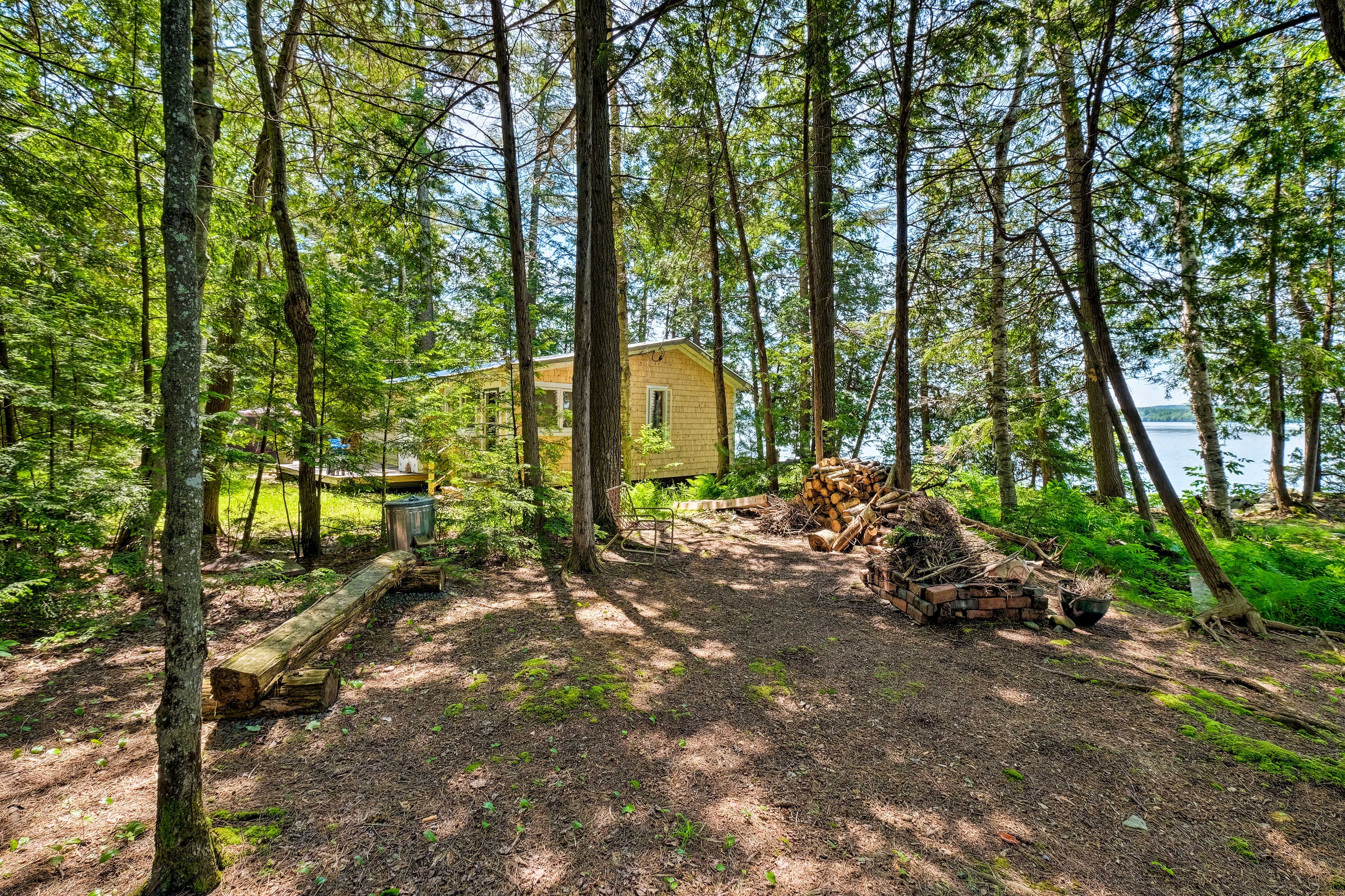 Gather around the fire pit as the stars emerge overhead.