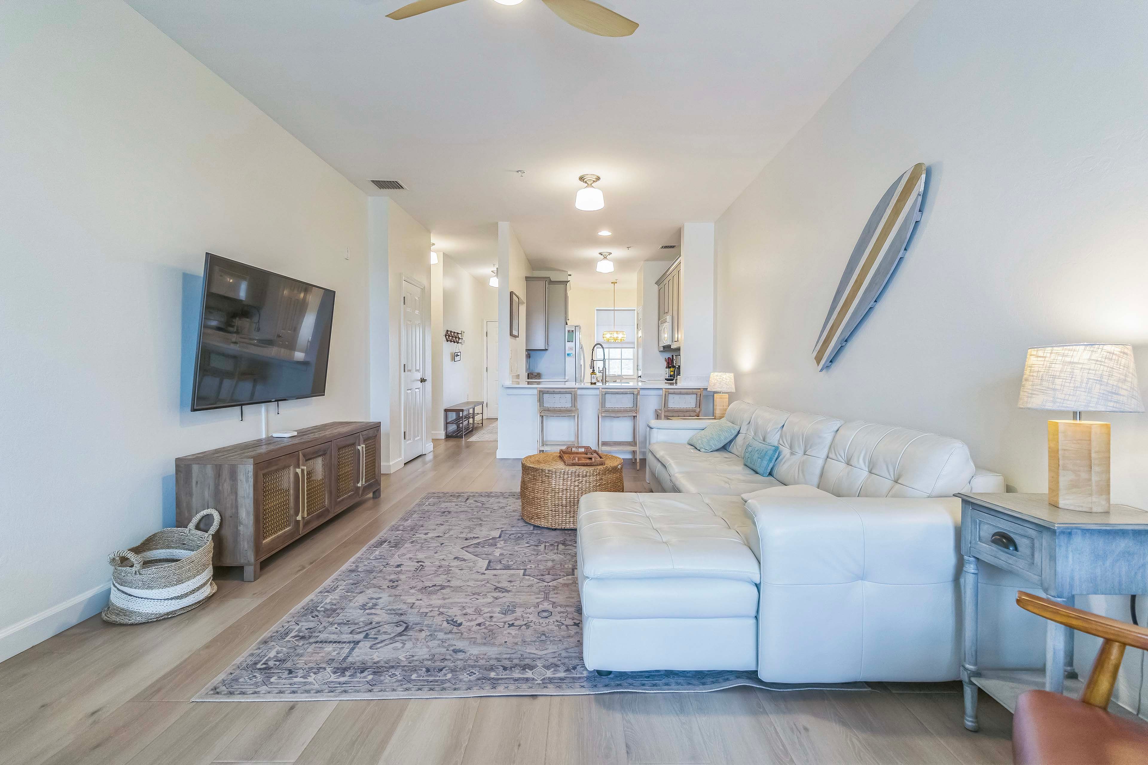 Living Room | Sleeper Sofa | Central A/C & Heat