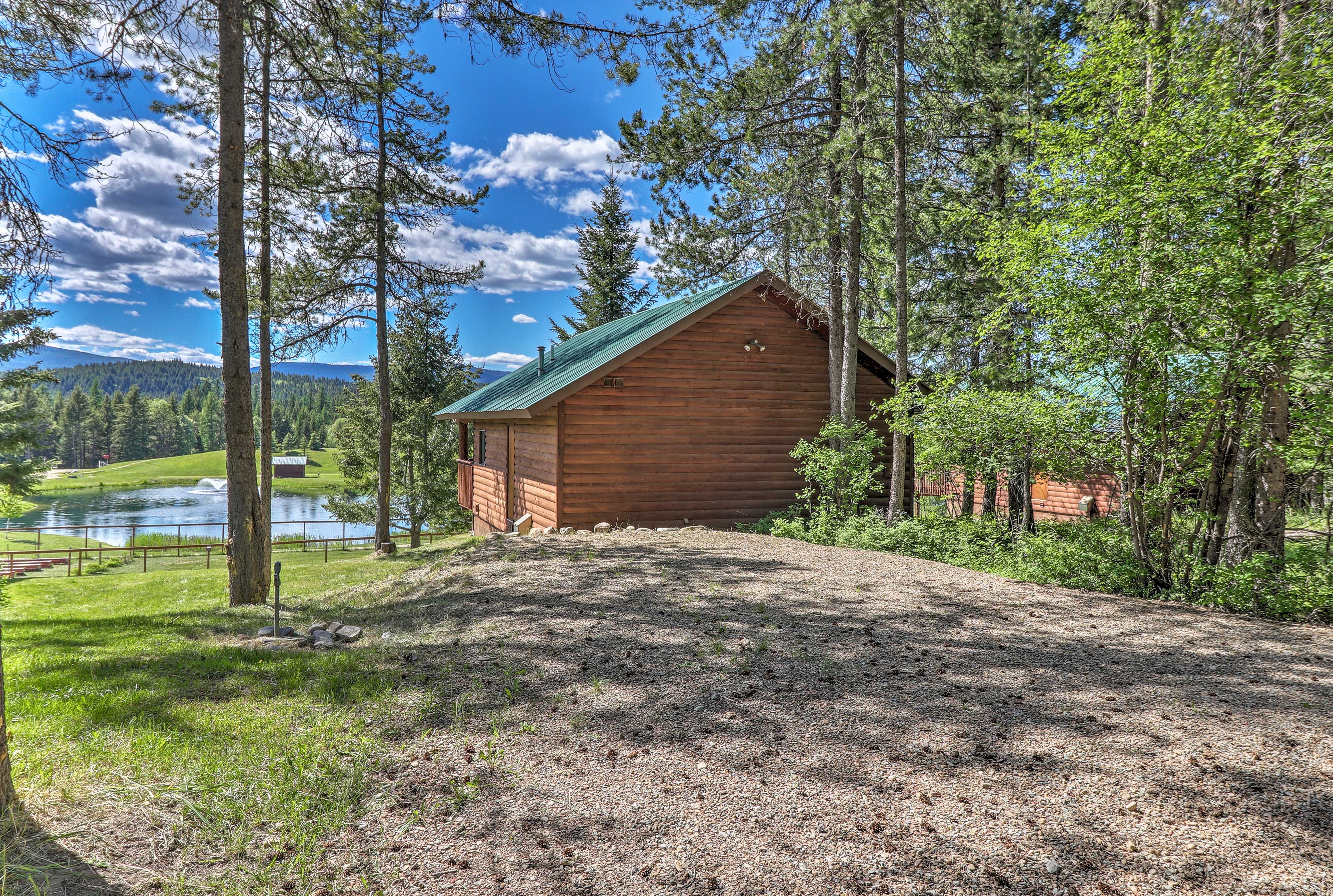 You'll never want to leave this remote Montana resort cabin!