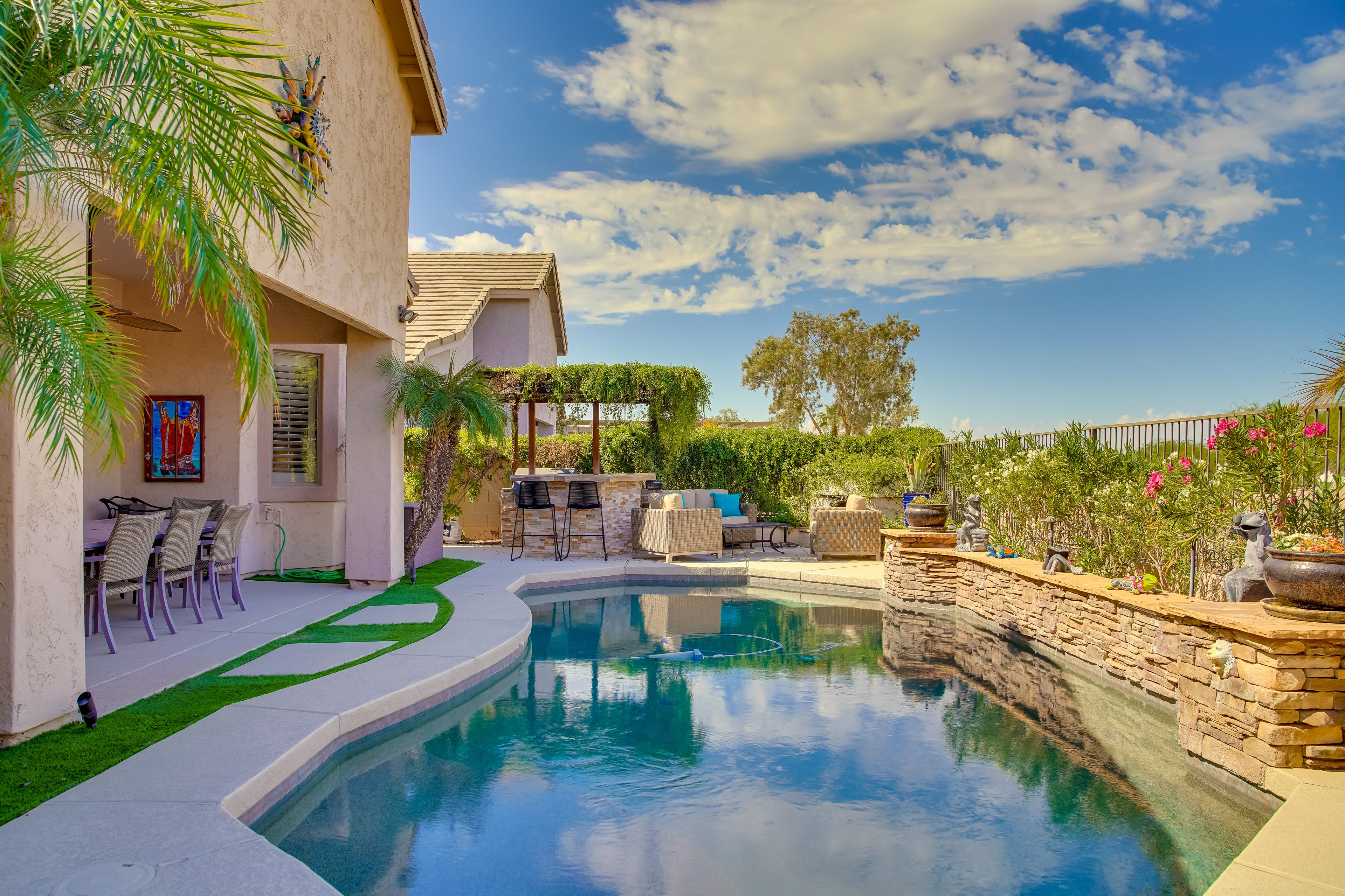 Phoenix Vacation Rental | 4BR | 2BA | 2,100 Sq Ft | Steps to Enter