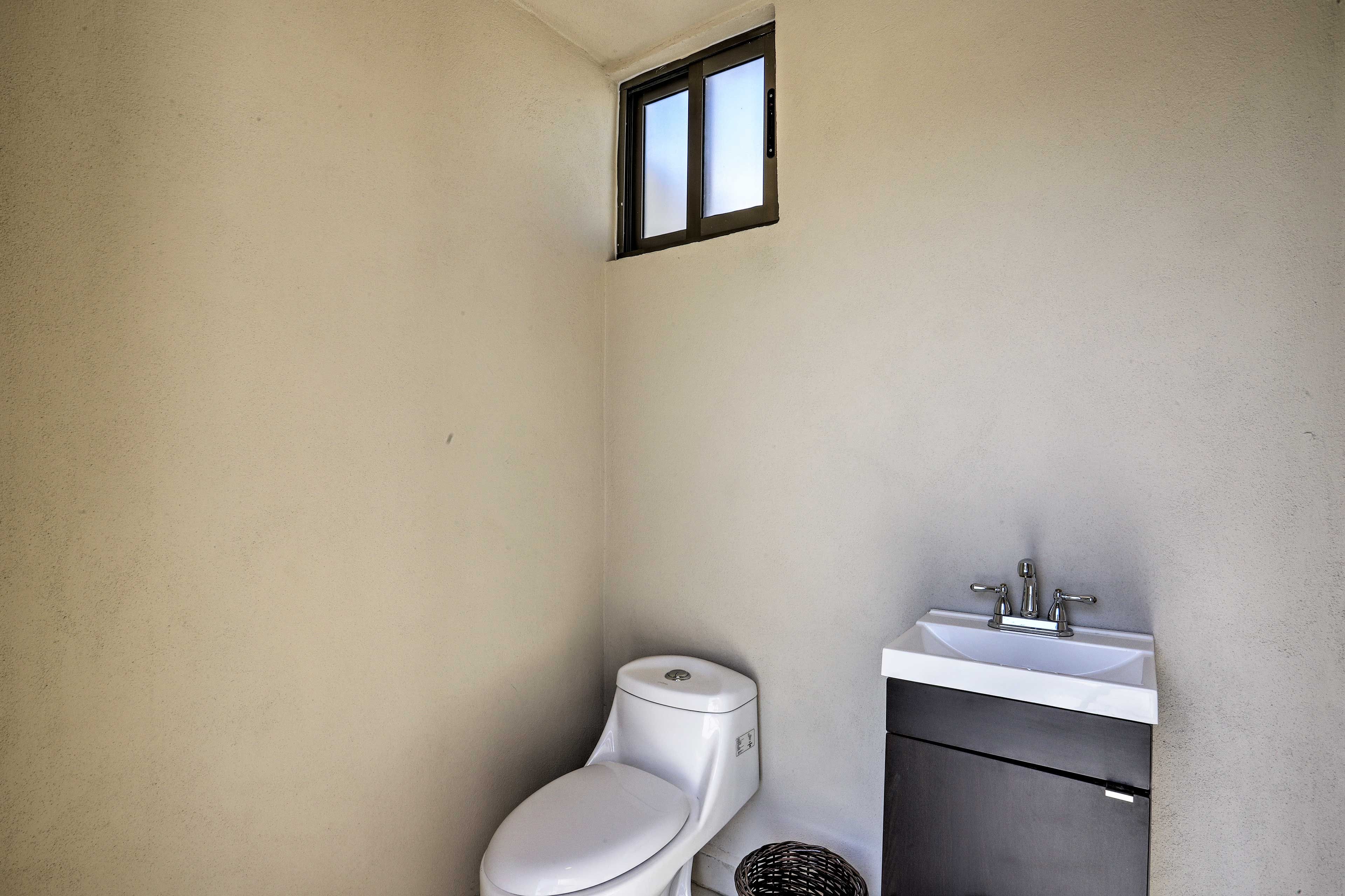 Enjoy the convenience of a bathroom on the rooftop.
