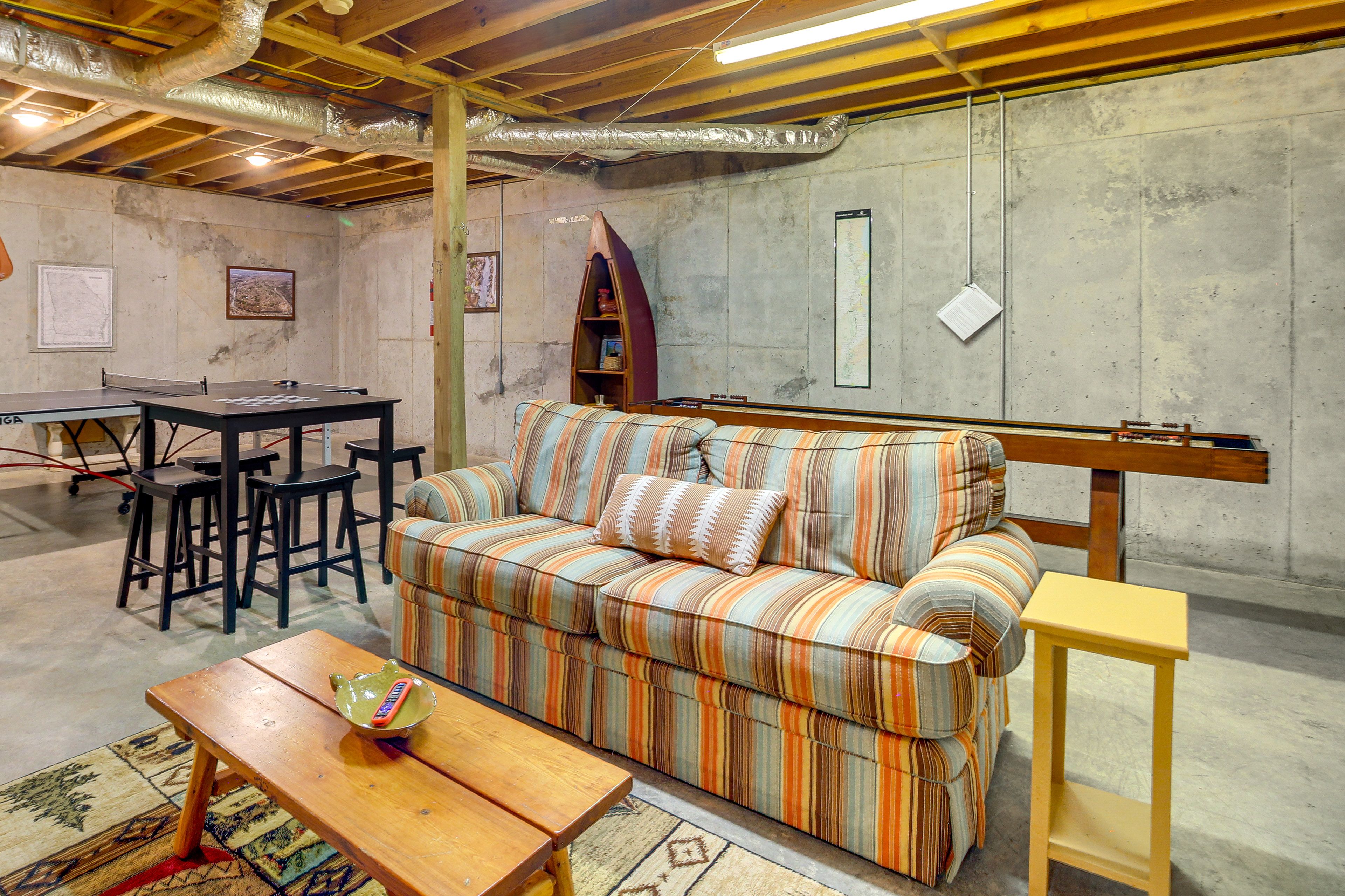 Game Room | Foosball Table Replaced w/ Shuffleboard | Basement Level