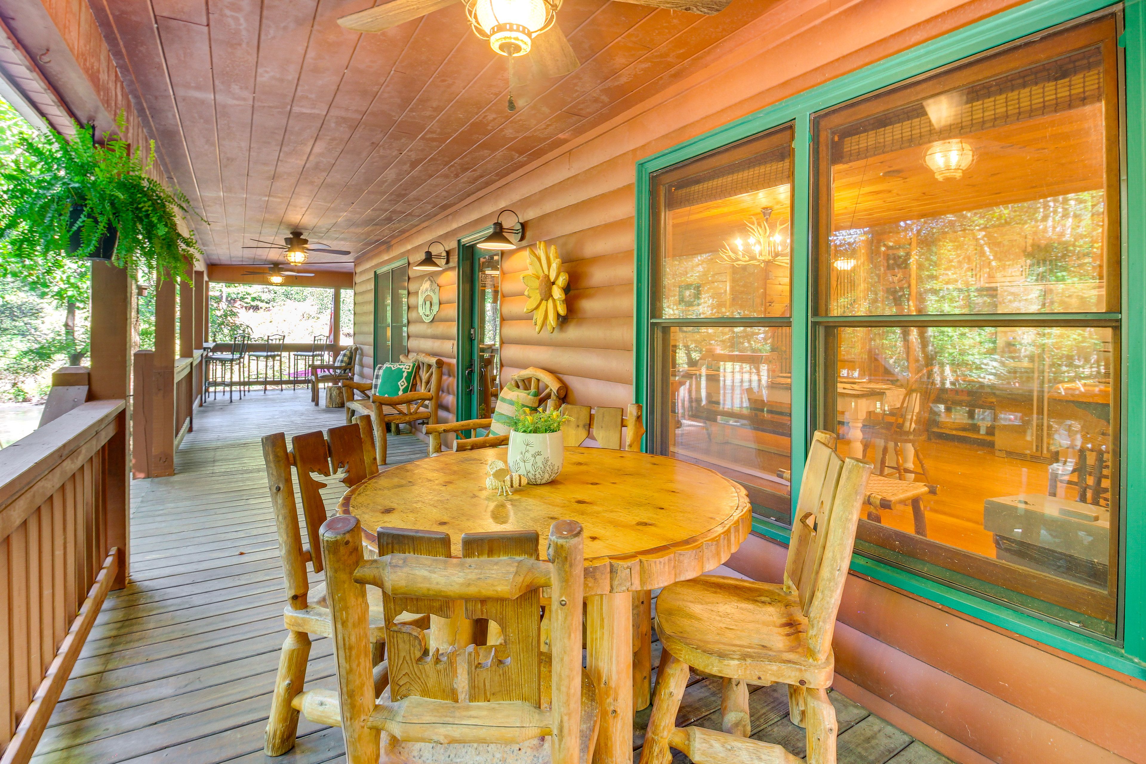 Covered Wraparound Deck