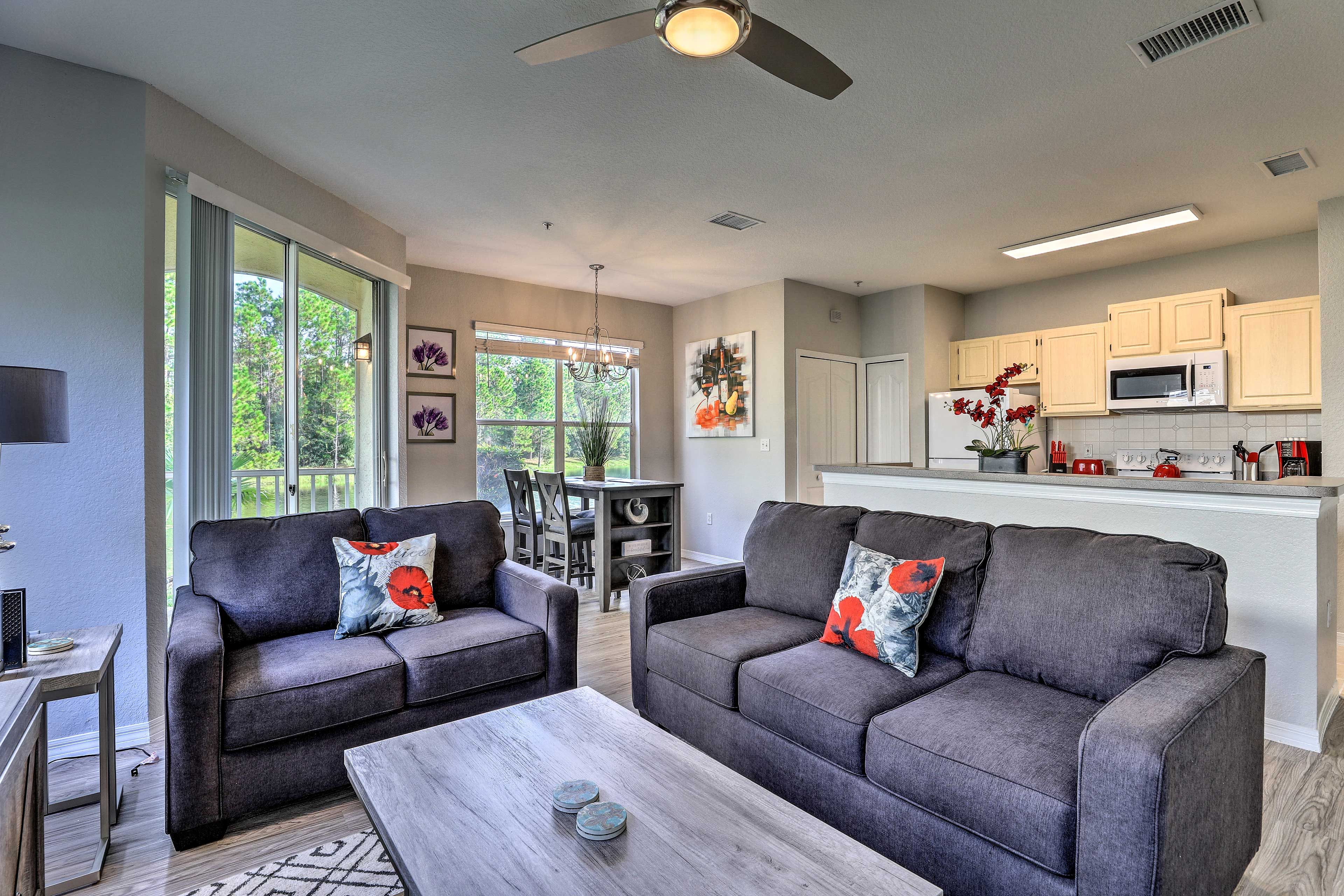 Kissimmee Vacation Rental | 1BR | 1BA | 600 Sq Ft | Stairs Required
