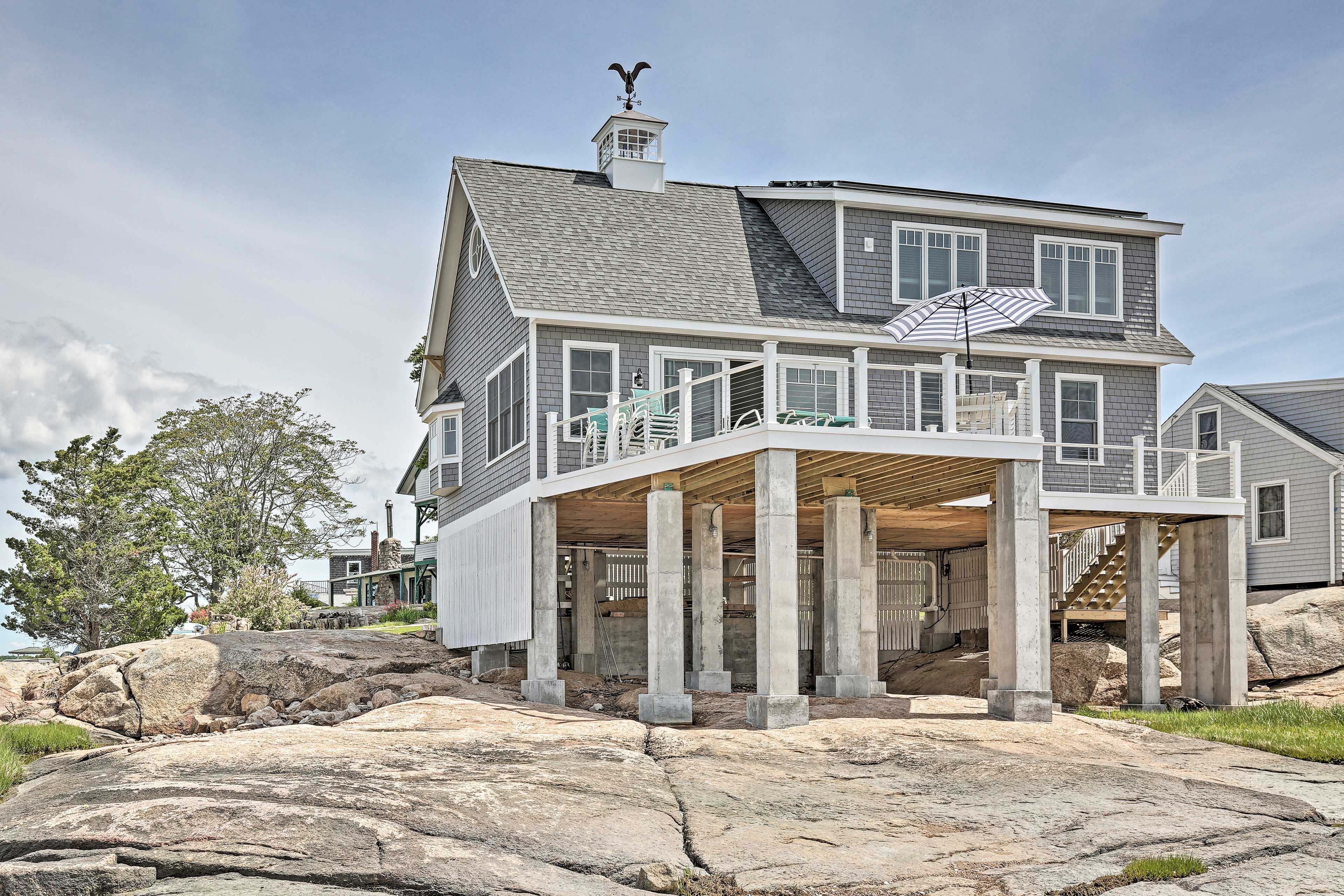 This house boasts 270 degrees of water views!