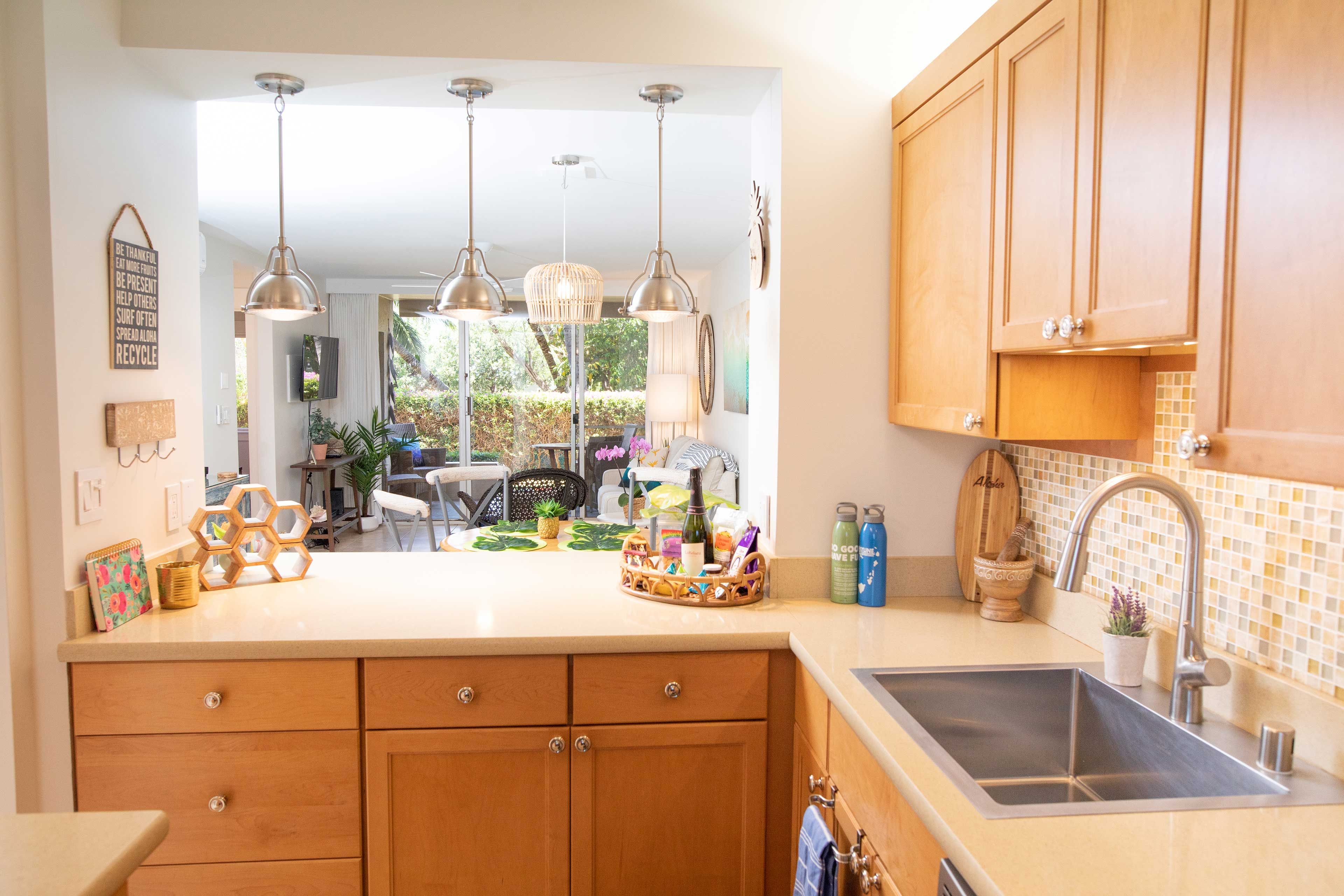 This fully equipped kitchen has everything you need for homemade meals.