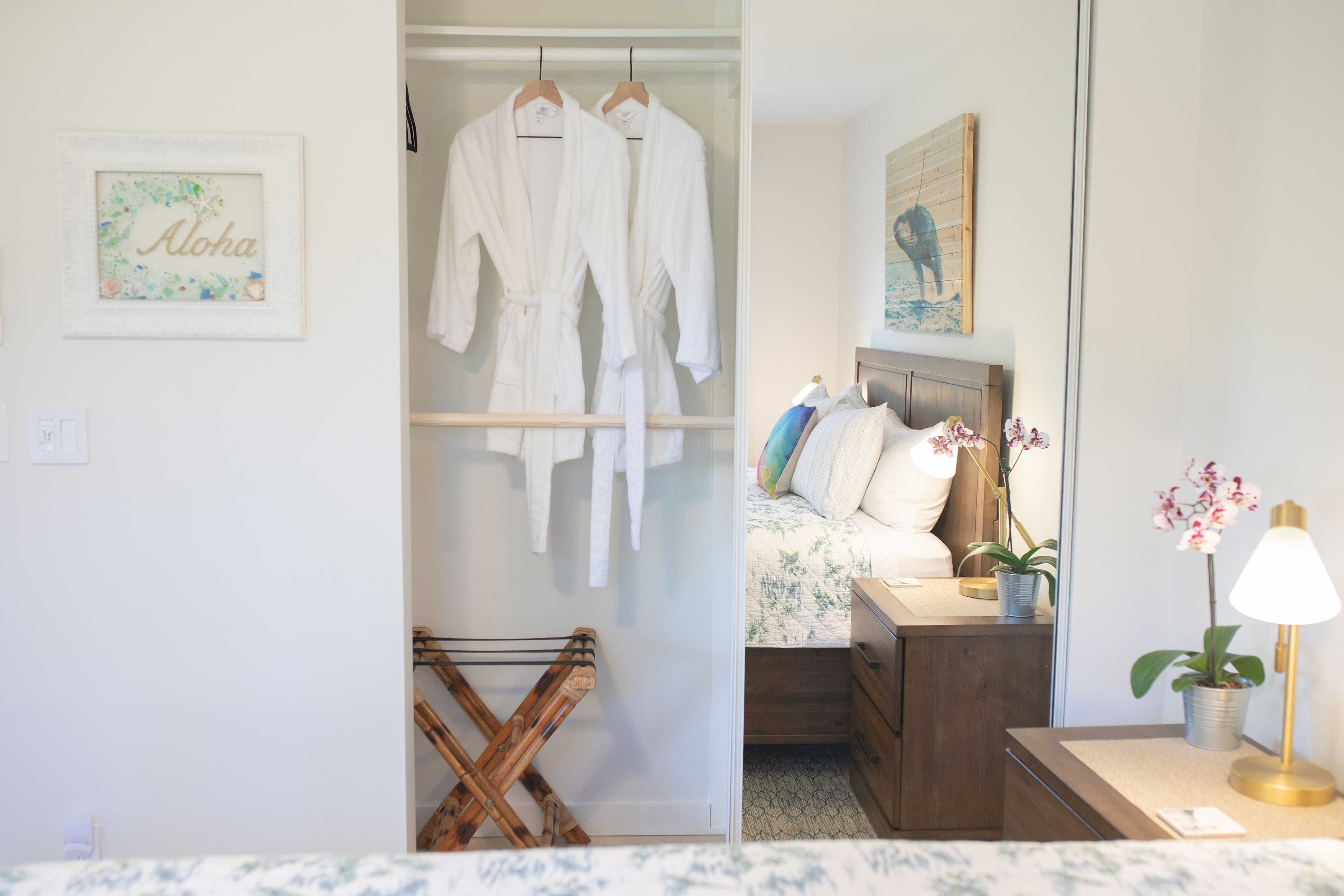 Robes are provided for optimal comfort!
