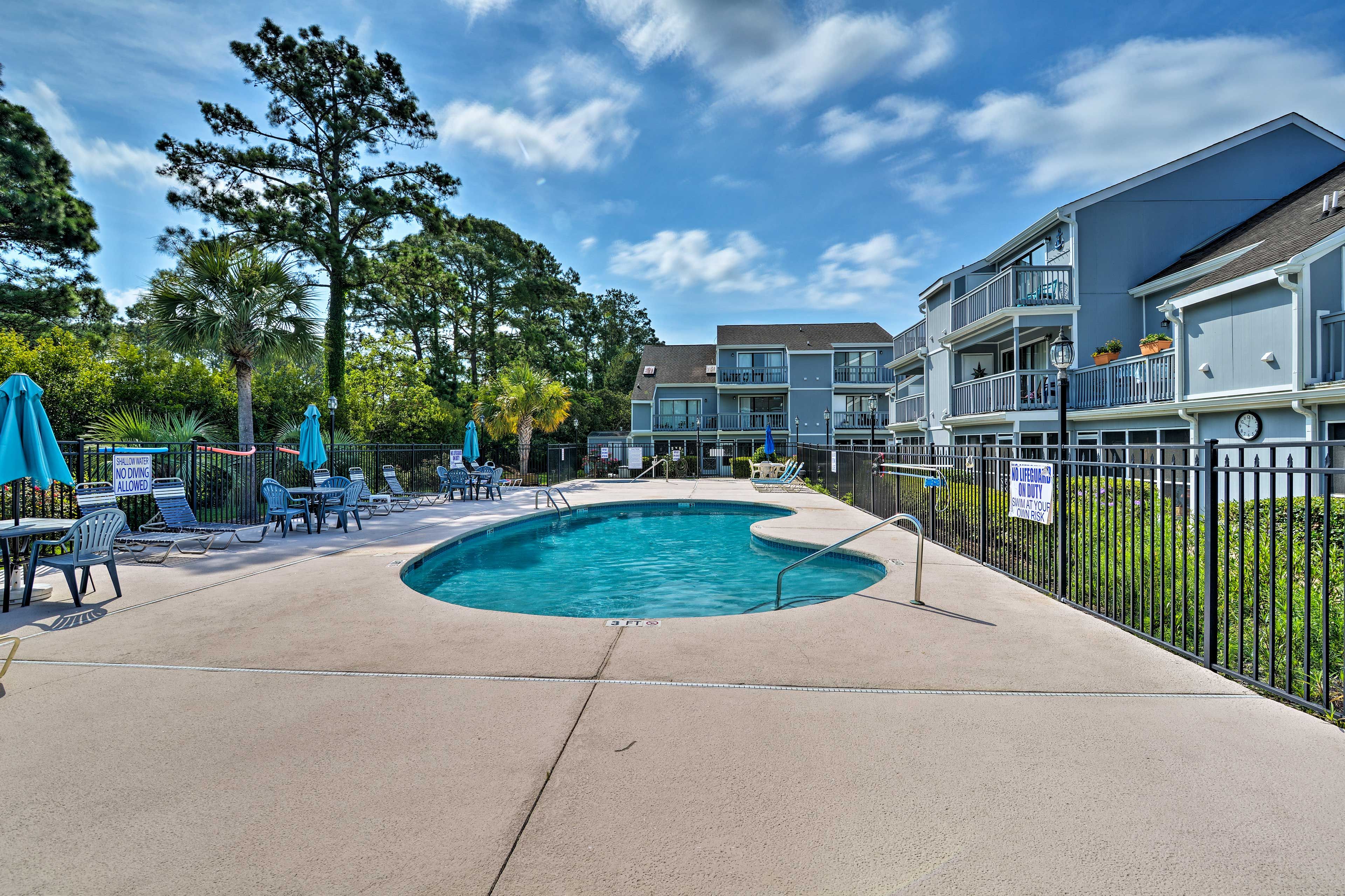 When you stay at this 2-bedroom, 2-bath condo, you'll have access to a pool.