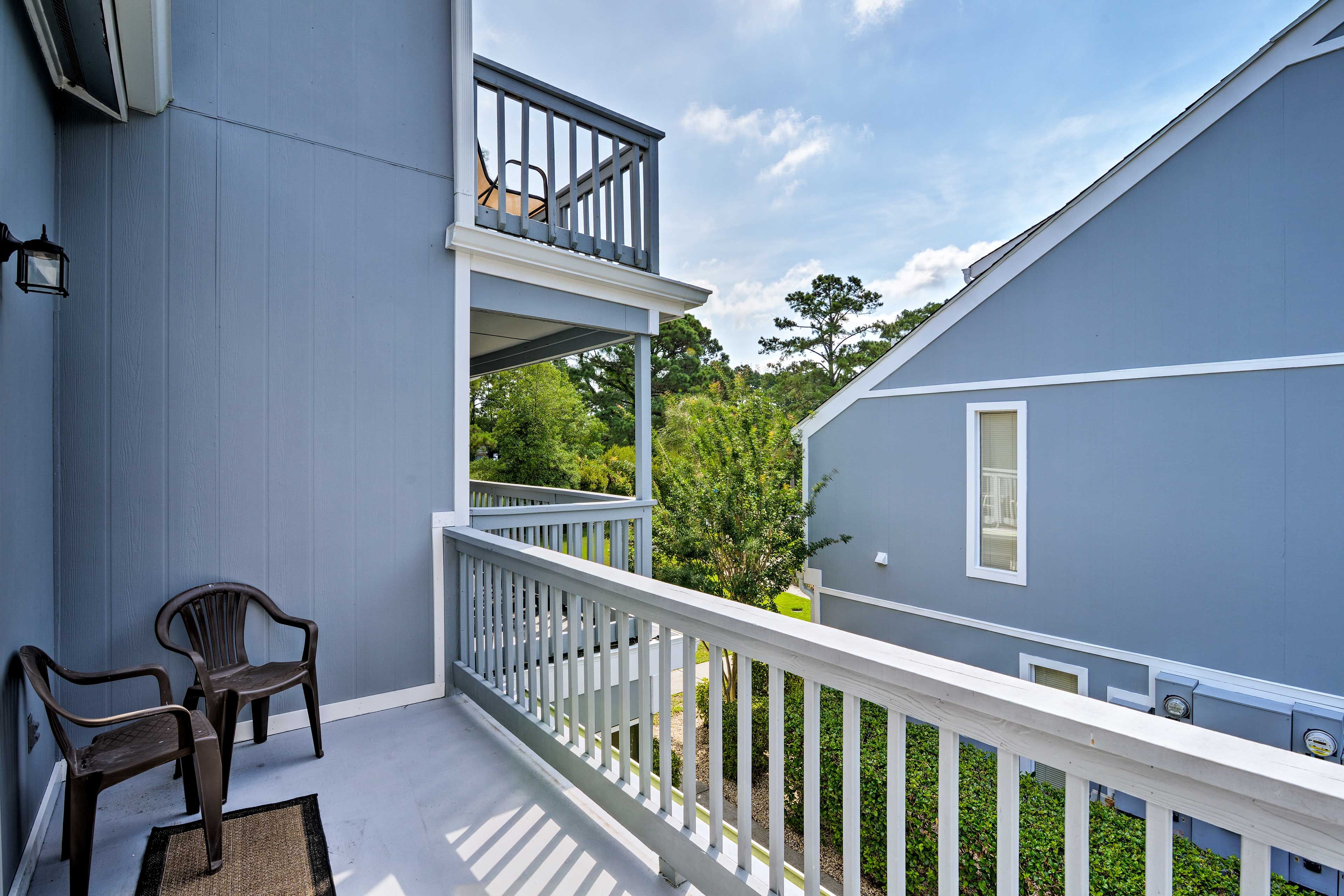 Enjoy fresh air and sunshine on your private deck.