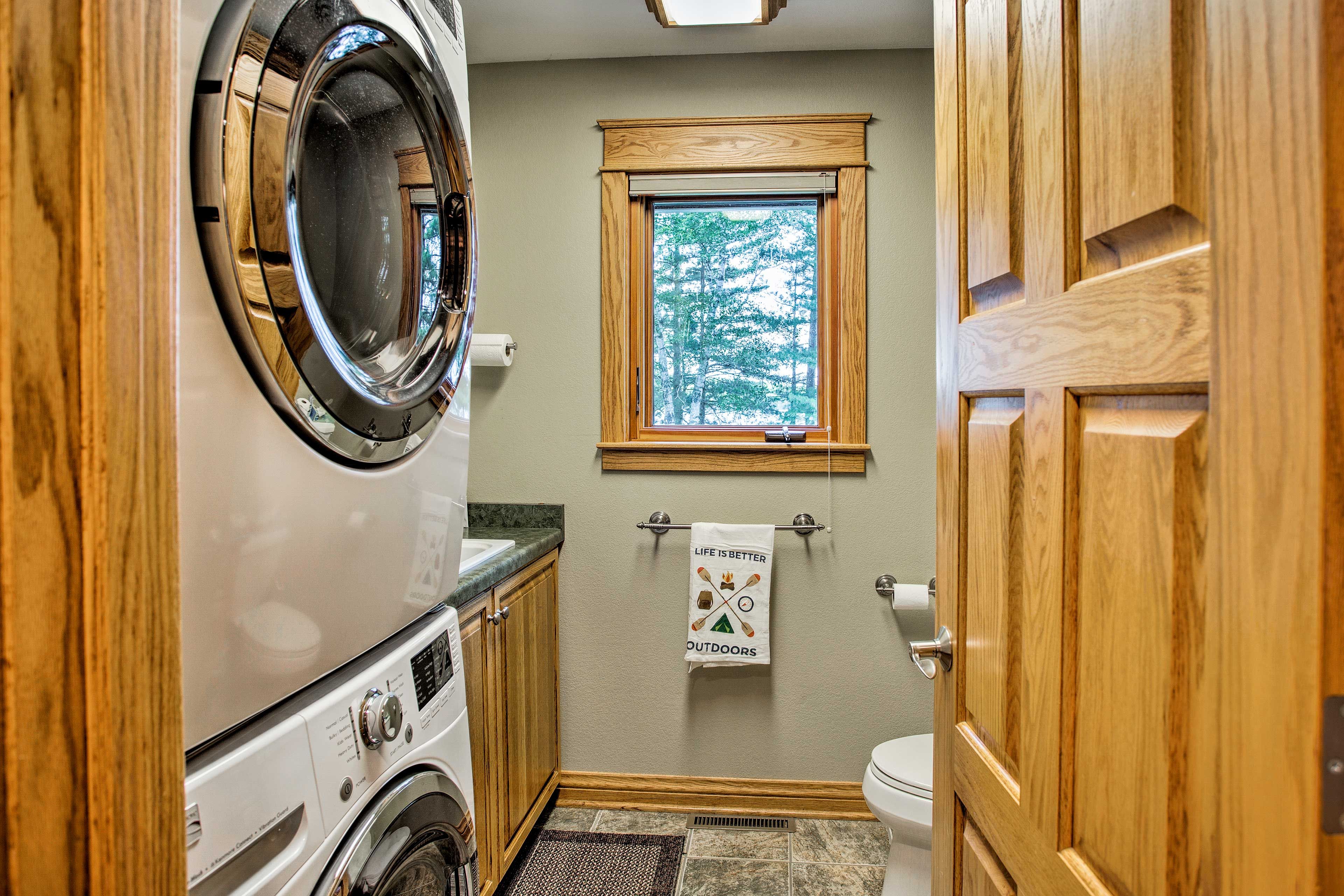 Half Bathroom | Washer & Dryer | Iron & Board