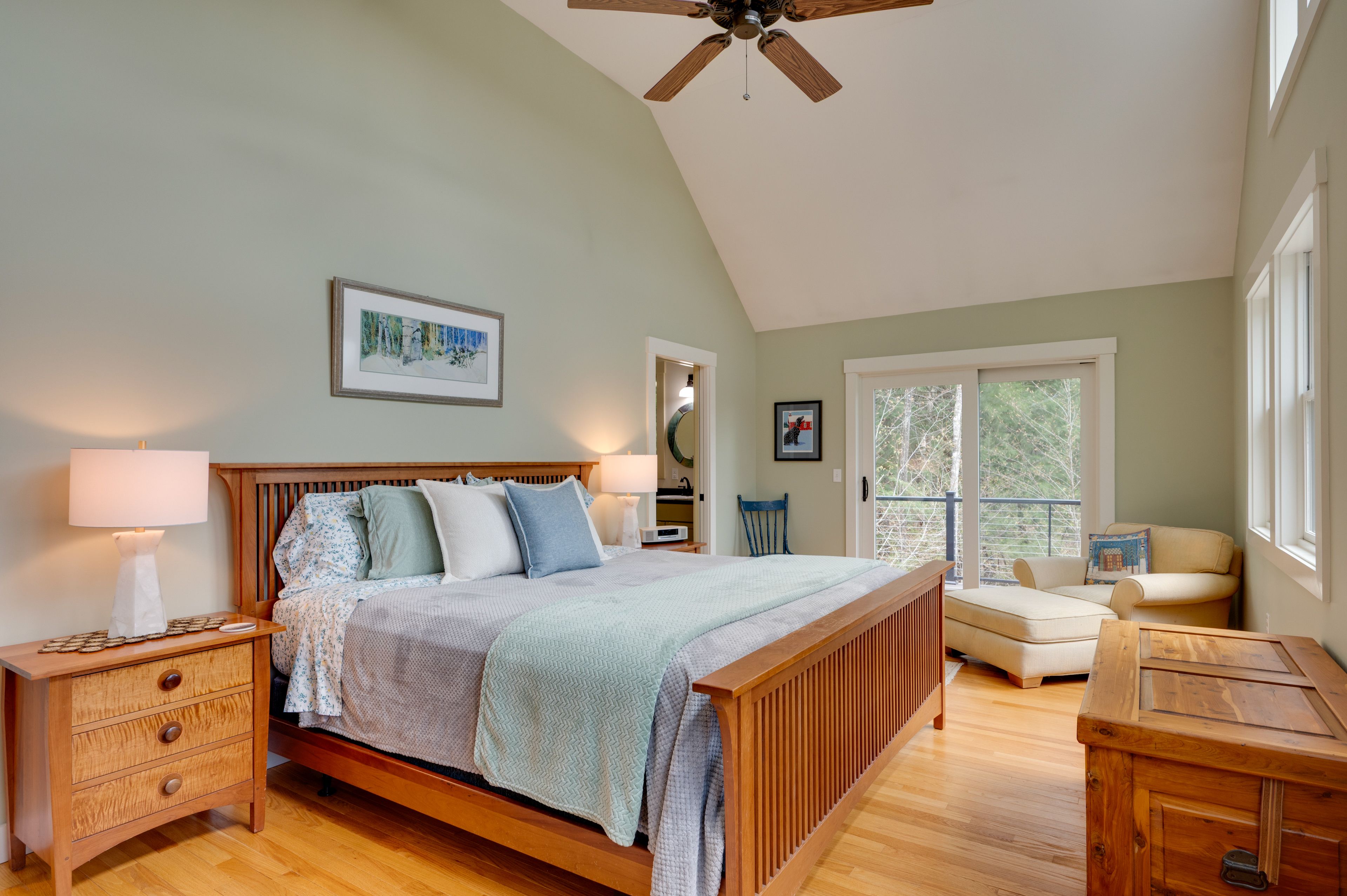 Bedroom 1 | King Bed | Access to Deck