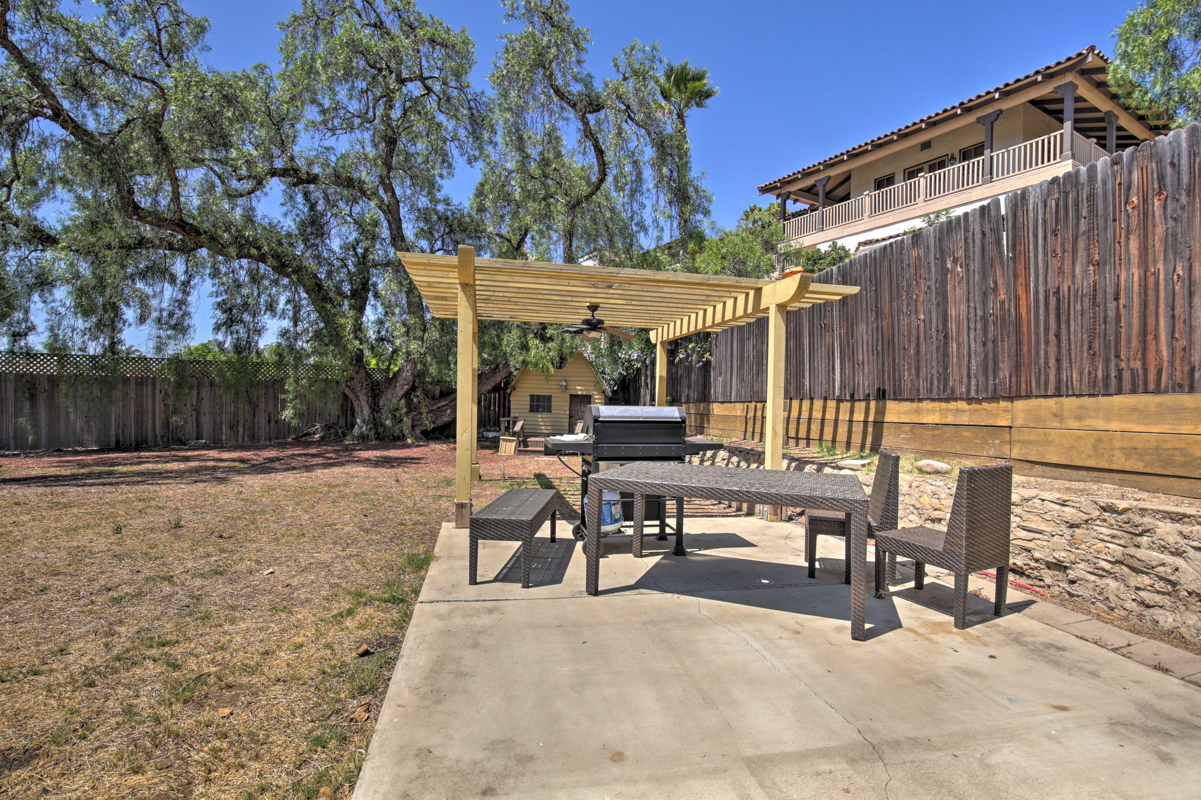 Grill out on warm evenings for a home-style BBQ!