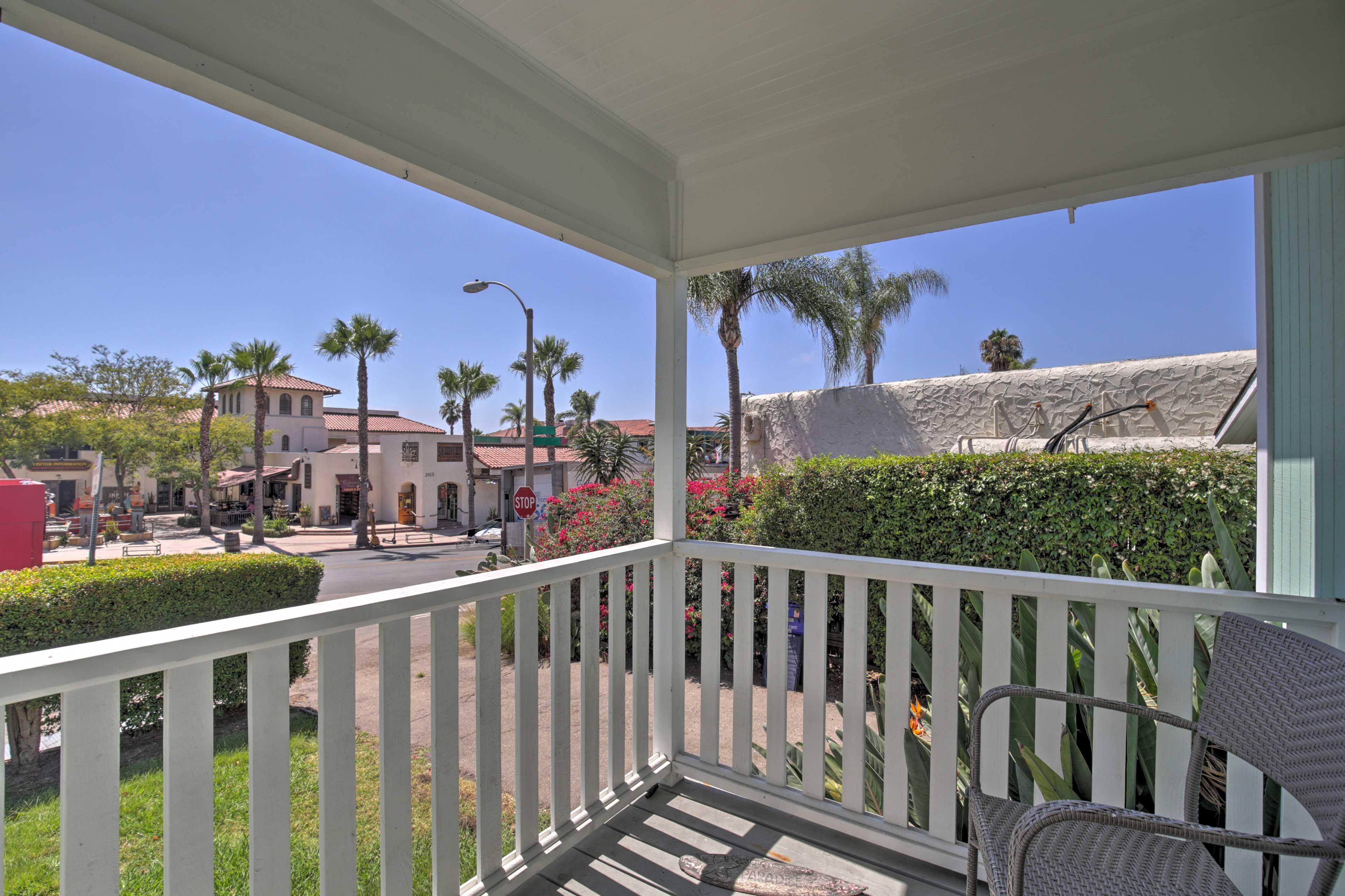 Sip your morning coffee on the quaint porch.