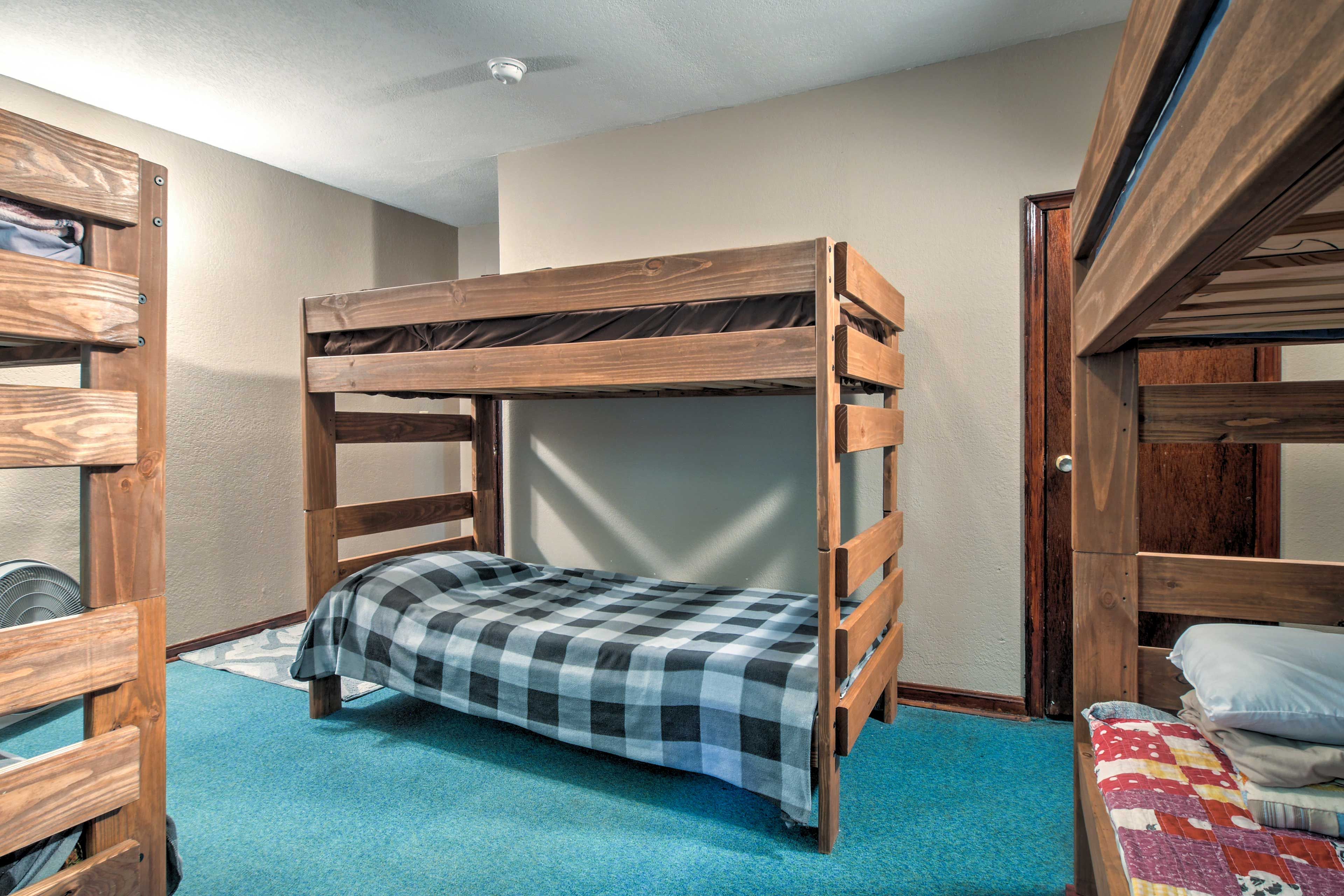 Kids will love having their own home base in the bunk room.
