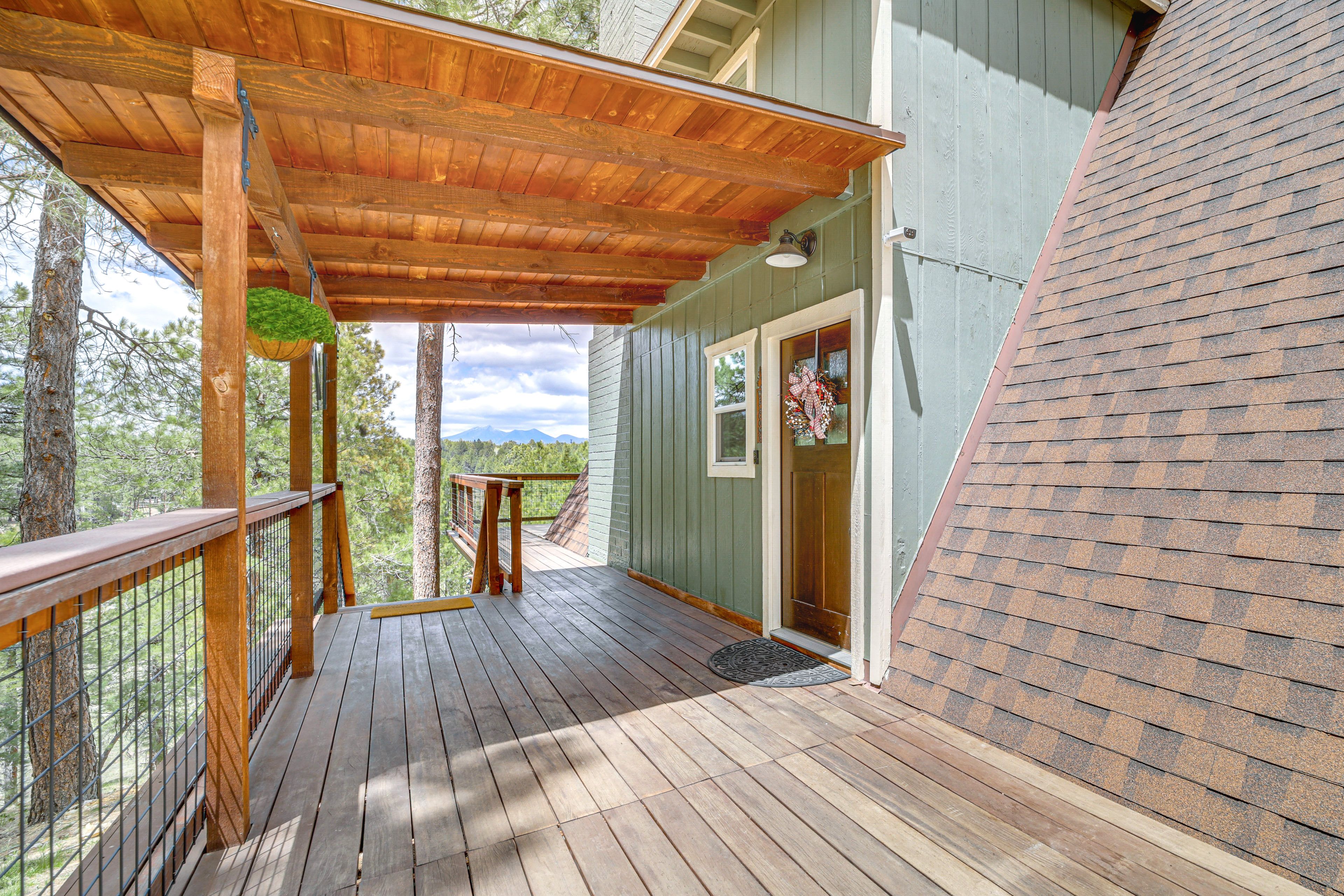 Wraparound Deck | Gas Grill | Forest & Mountain Views