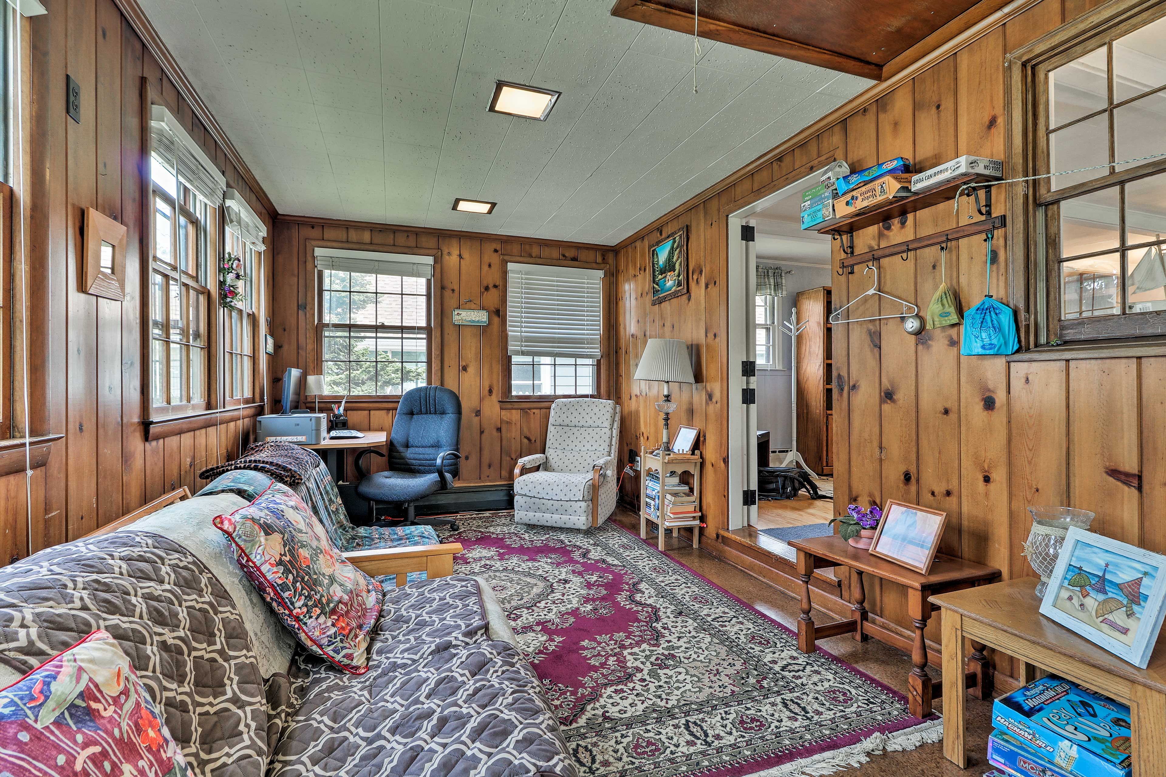 Head into the sun room and play a board game.