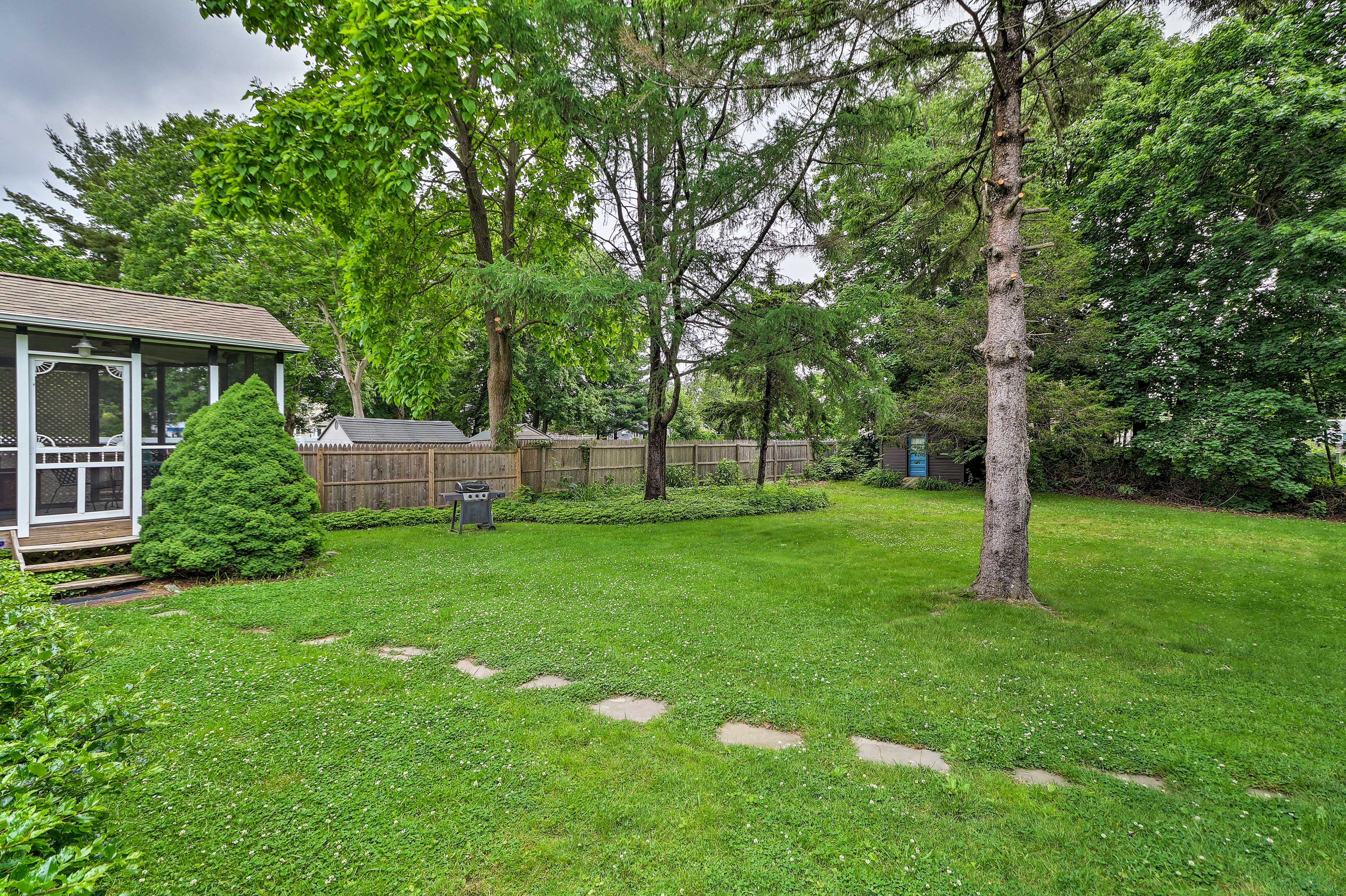 Your kids will love the spacious yard.
