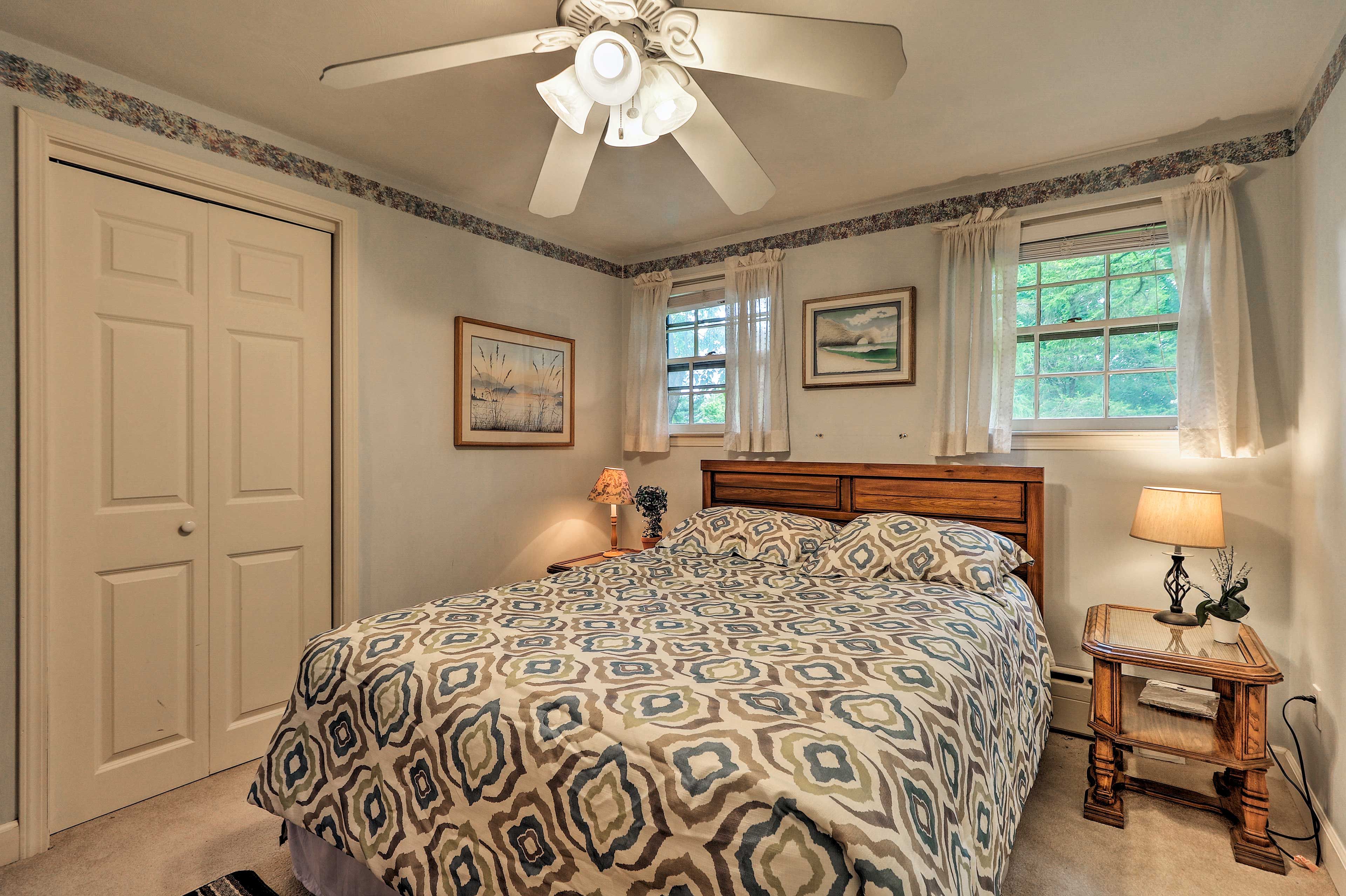 Two guests will sleep well in this room.