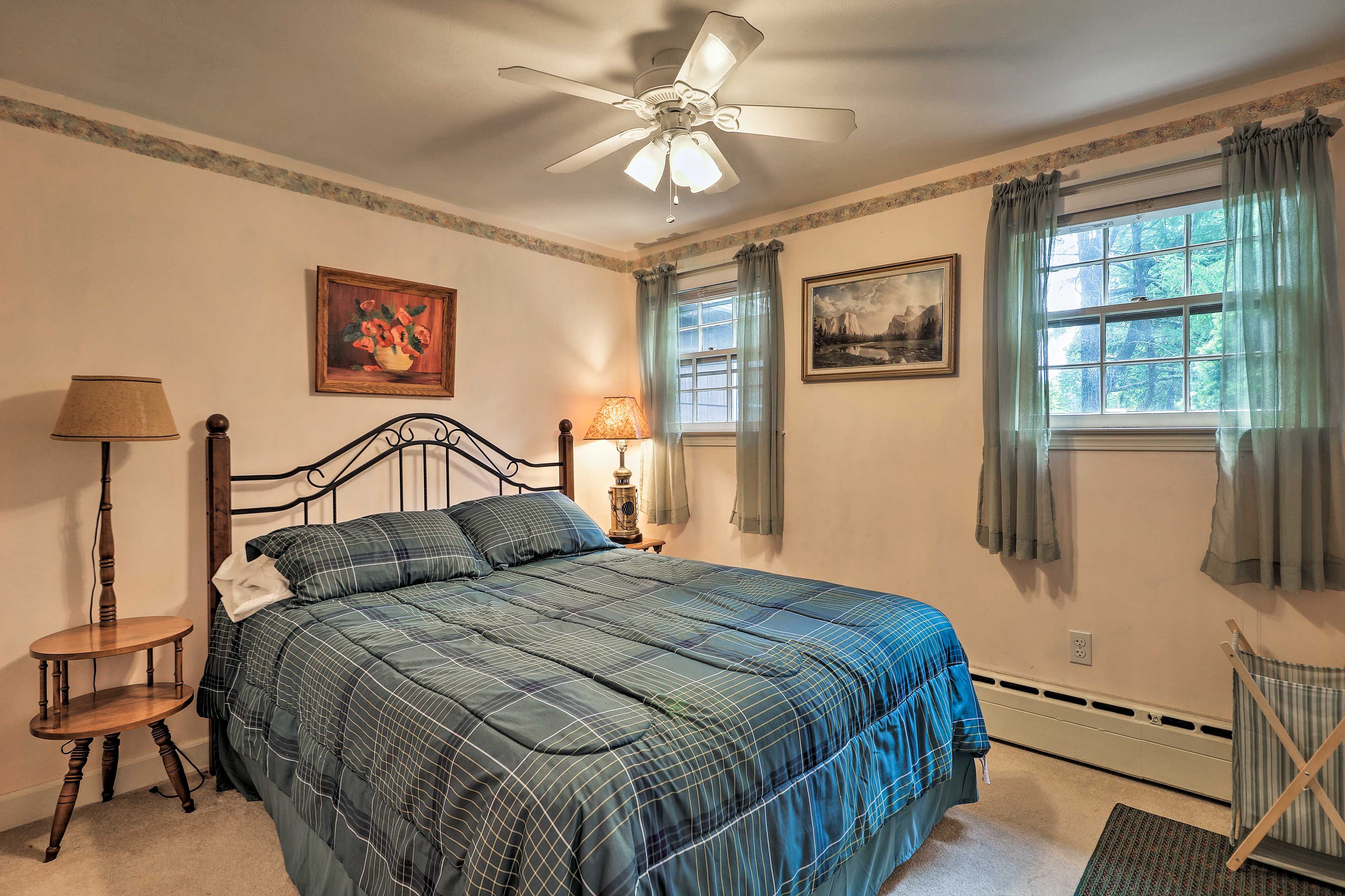 Each bedroom is located on the main level.