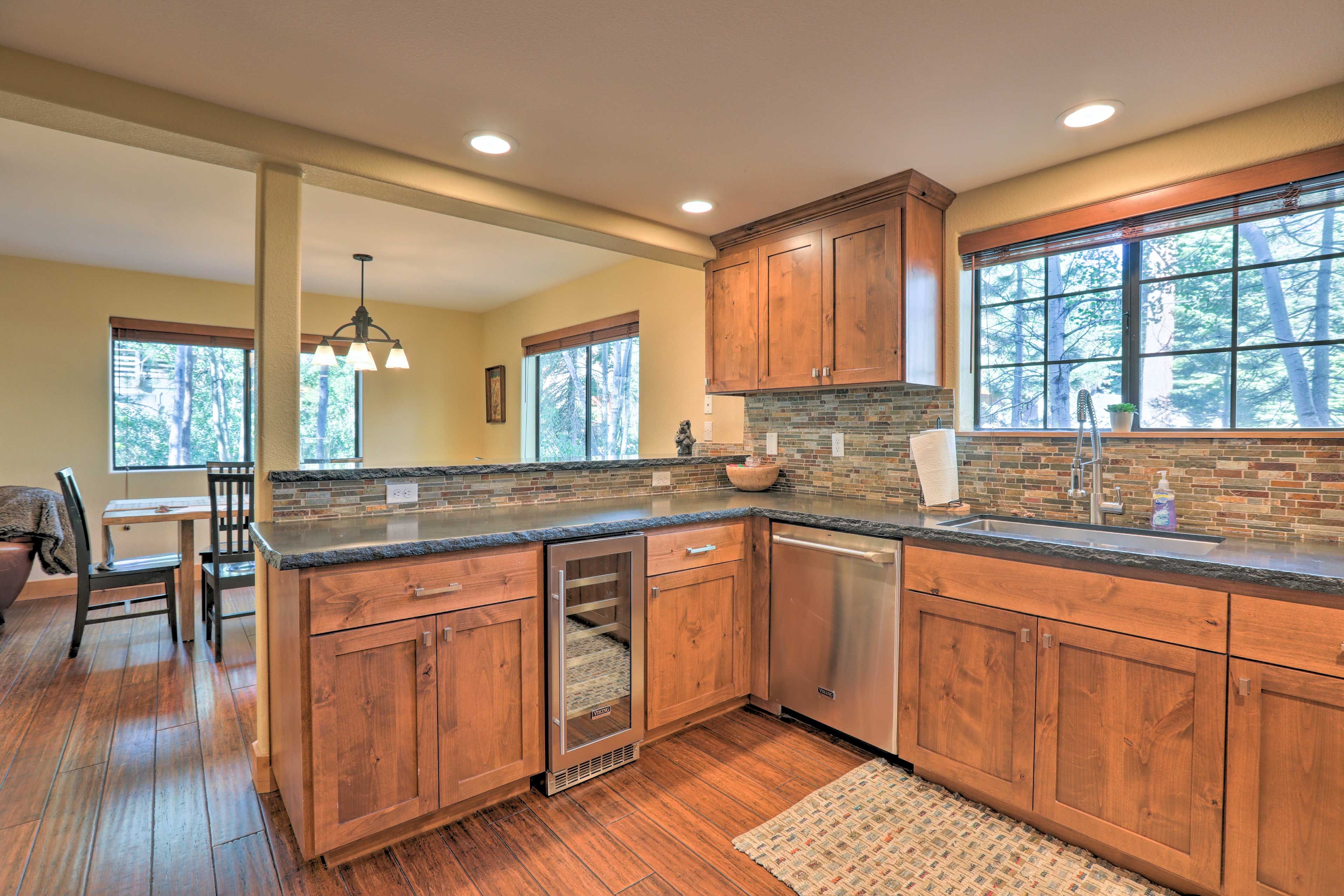 Fully Equipped Kitchen | Wine Fridge
