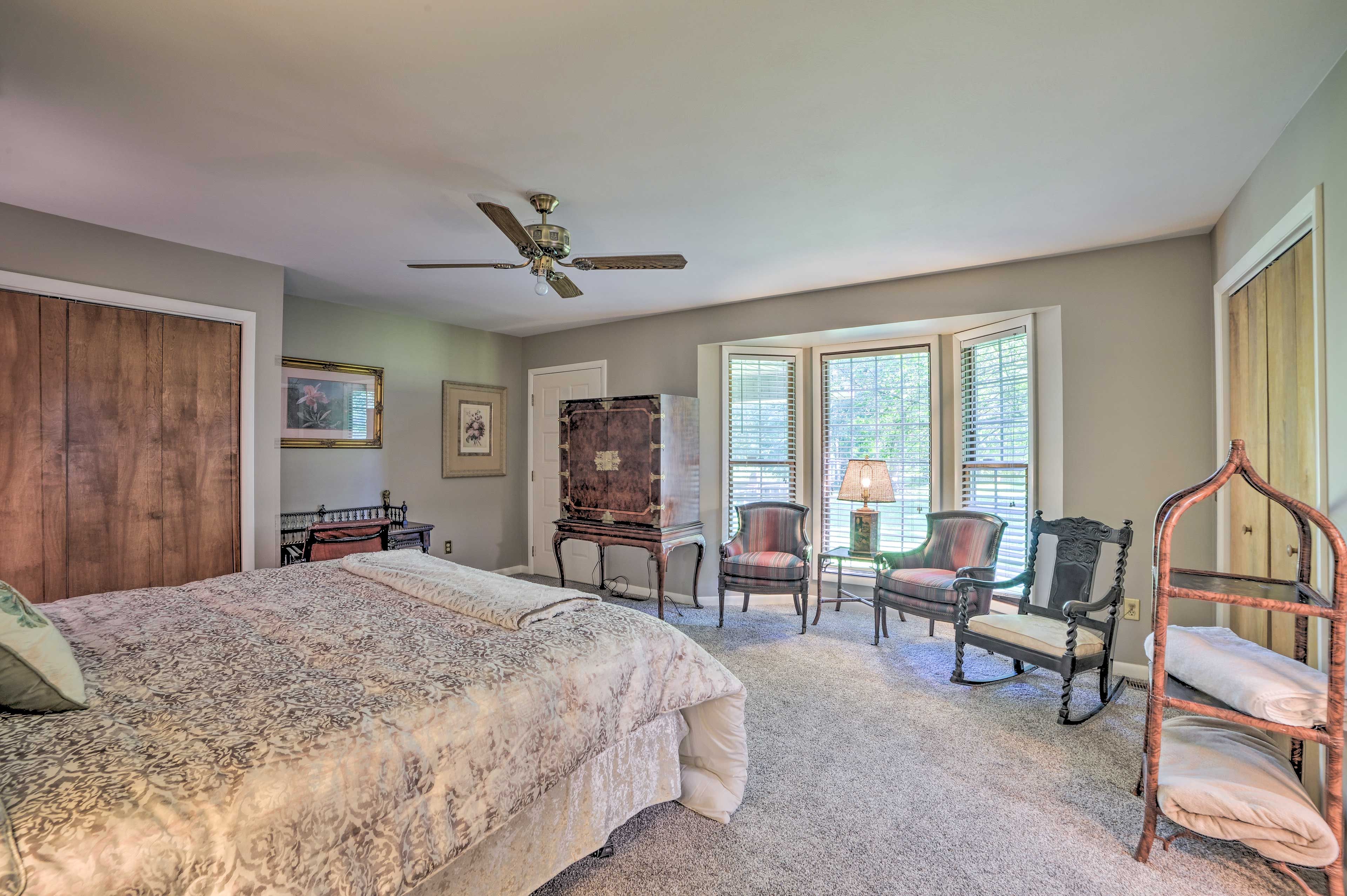 Get lost in your favorite novel while relaxing in the rocking chair.