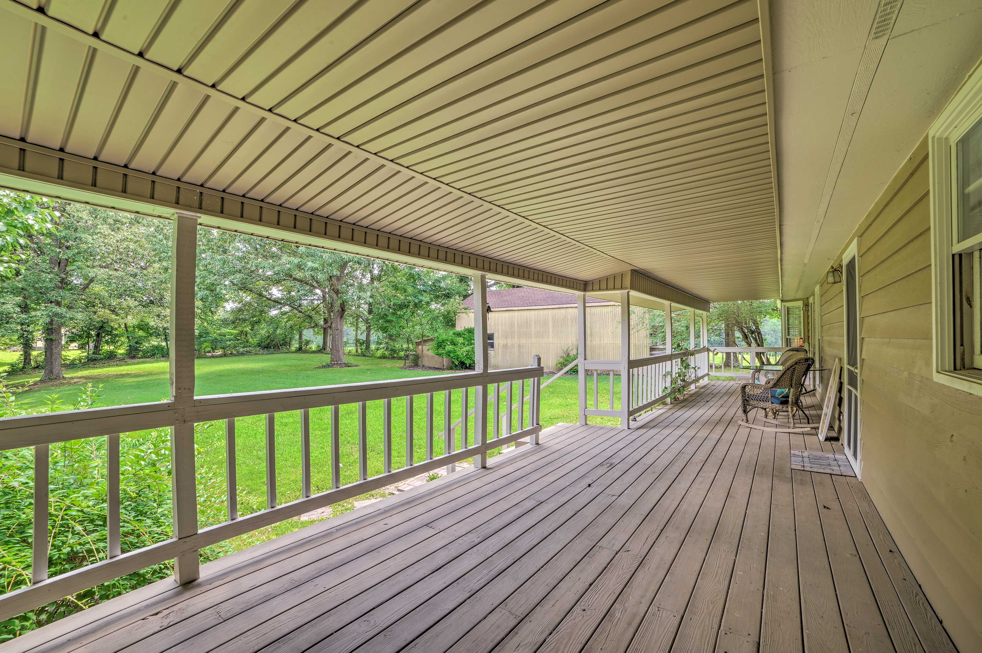 The home features a large yard!