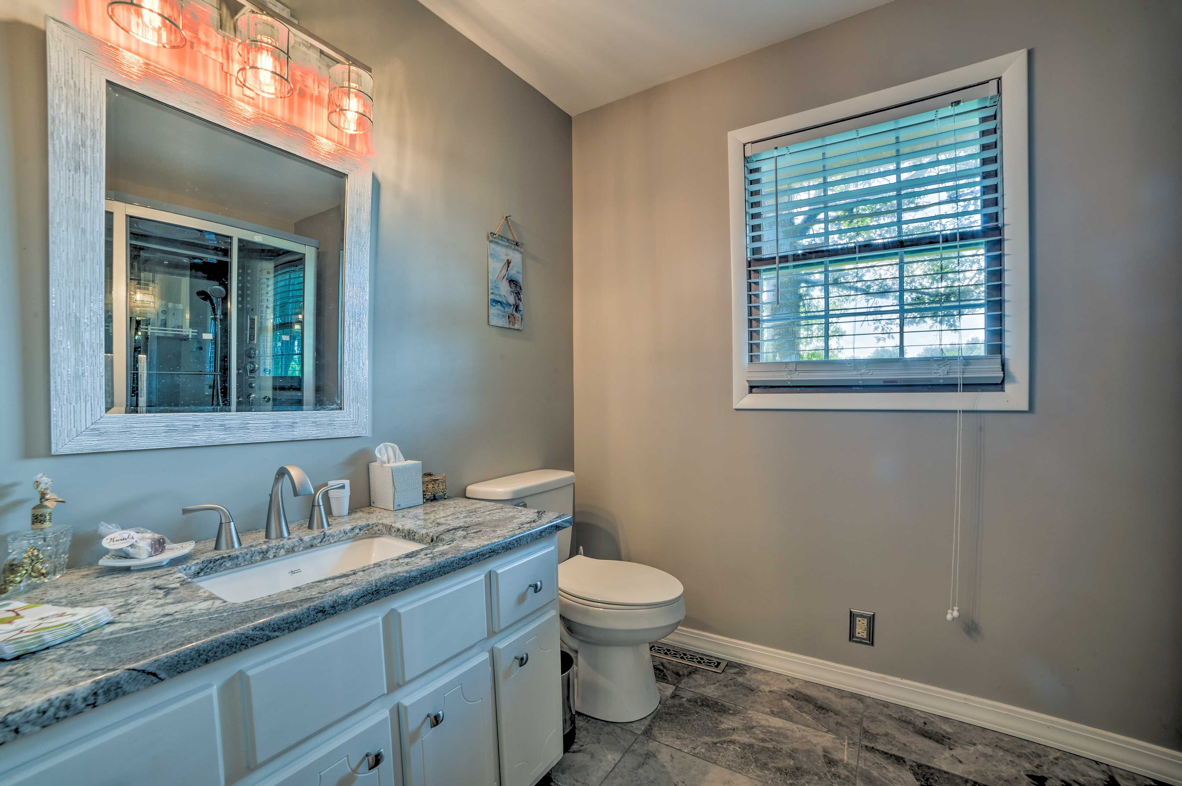Enjoy complimentary toiletries.