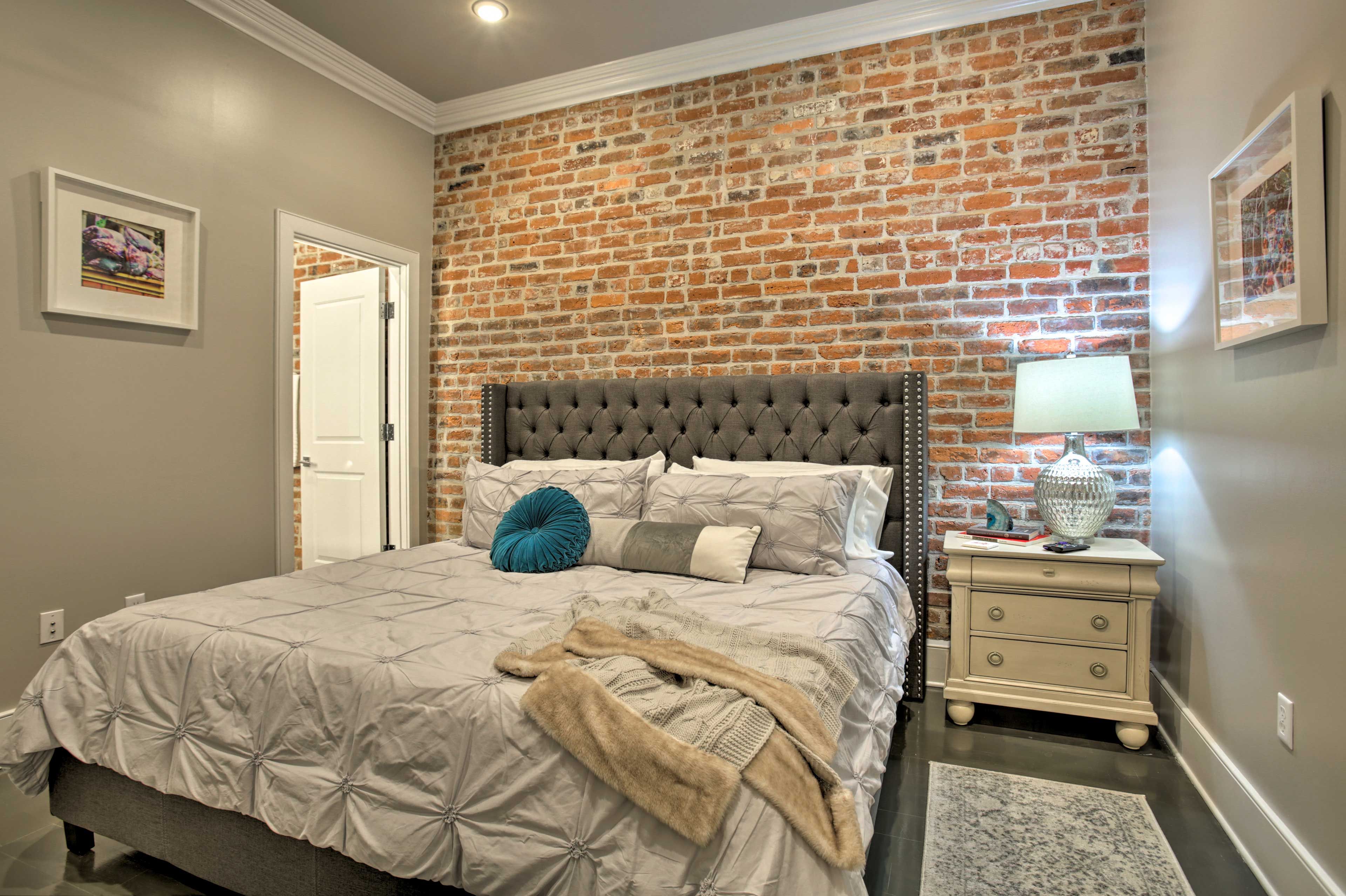 Two people can sleep soundly in the first bedroom.
