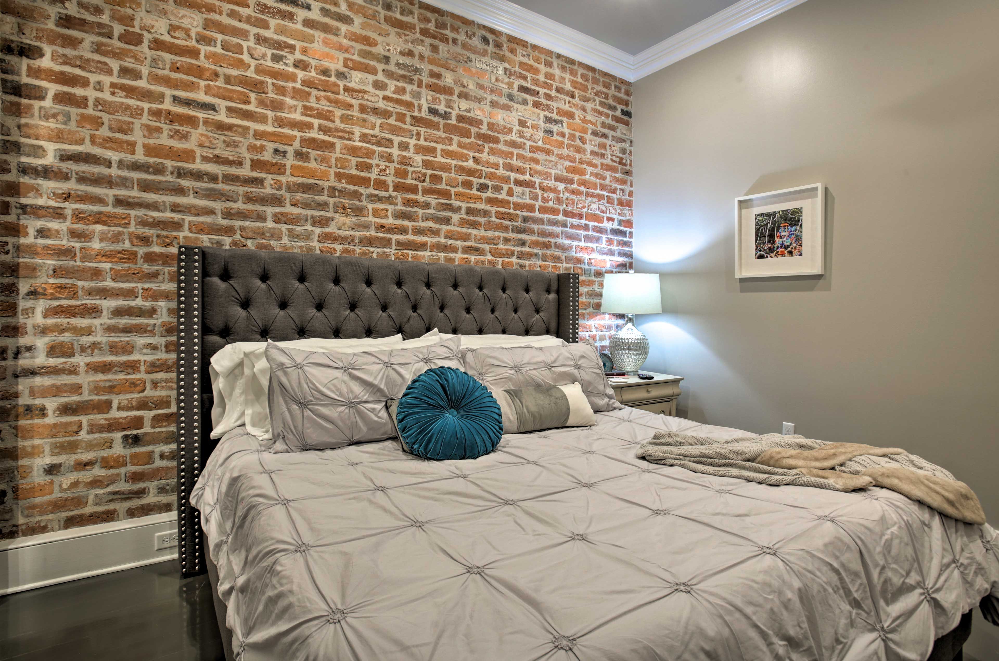 Drift off to sleep in the king bed.