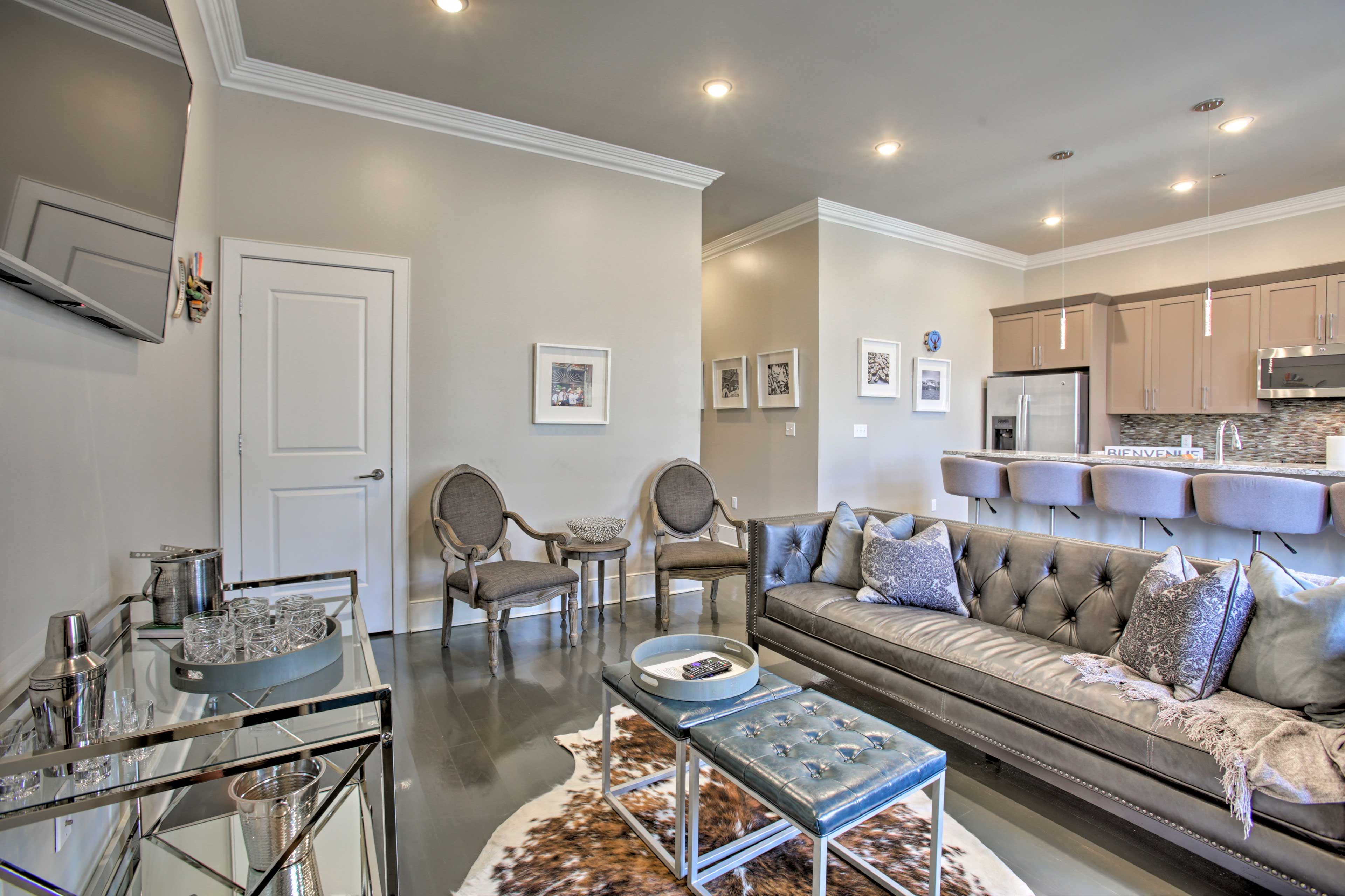 The home is full of natural light!